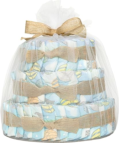 The Honest Company Pastel de pañales de lujo | Pañales Clean Conscious, cuidado personal del bebé, toallitas a base de plantas | Sobre todo |