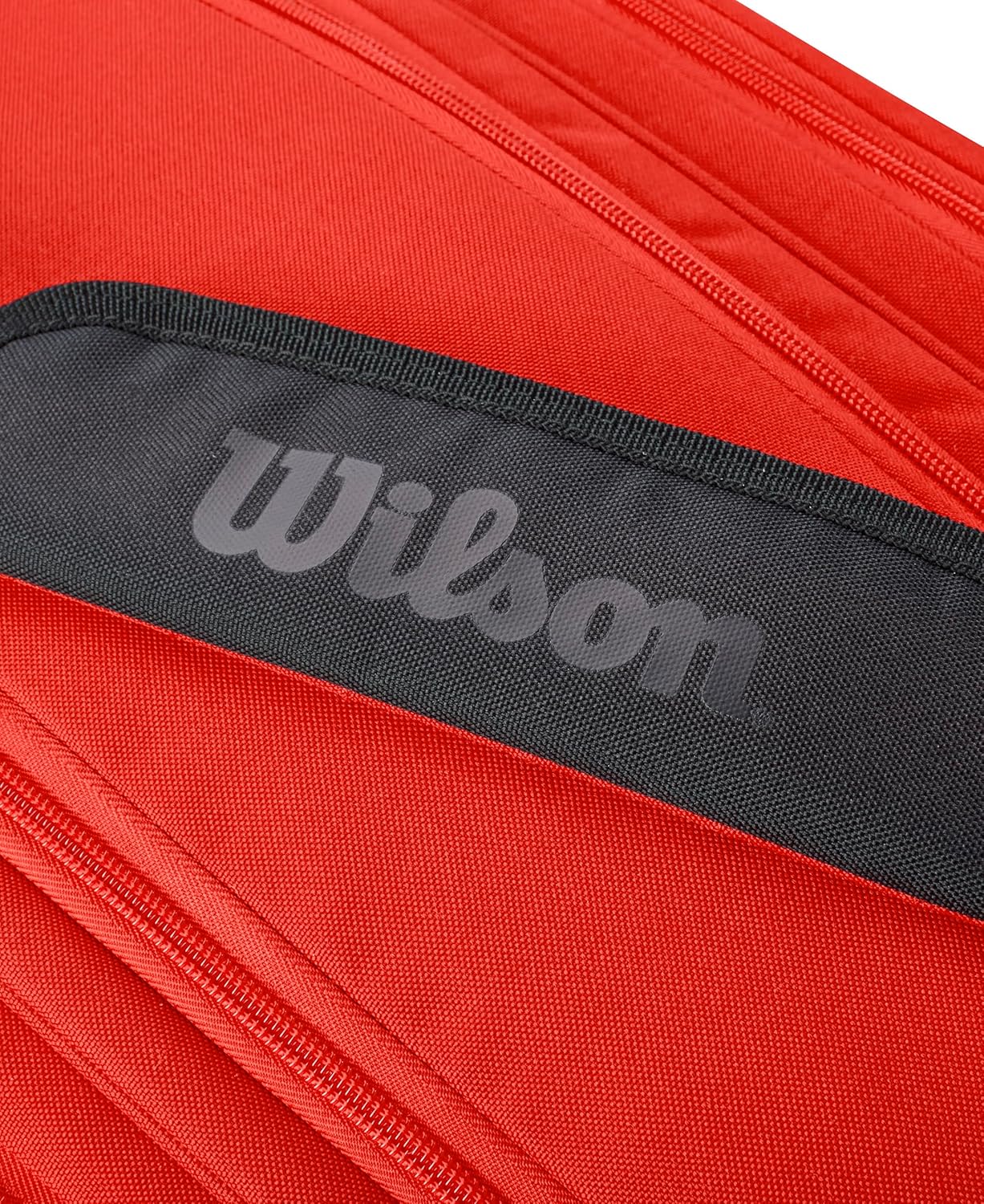 WILSON Tour Padel Bag - Holds up to 6 Paddles, Red/Black - Image 4