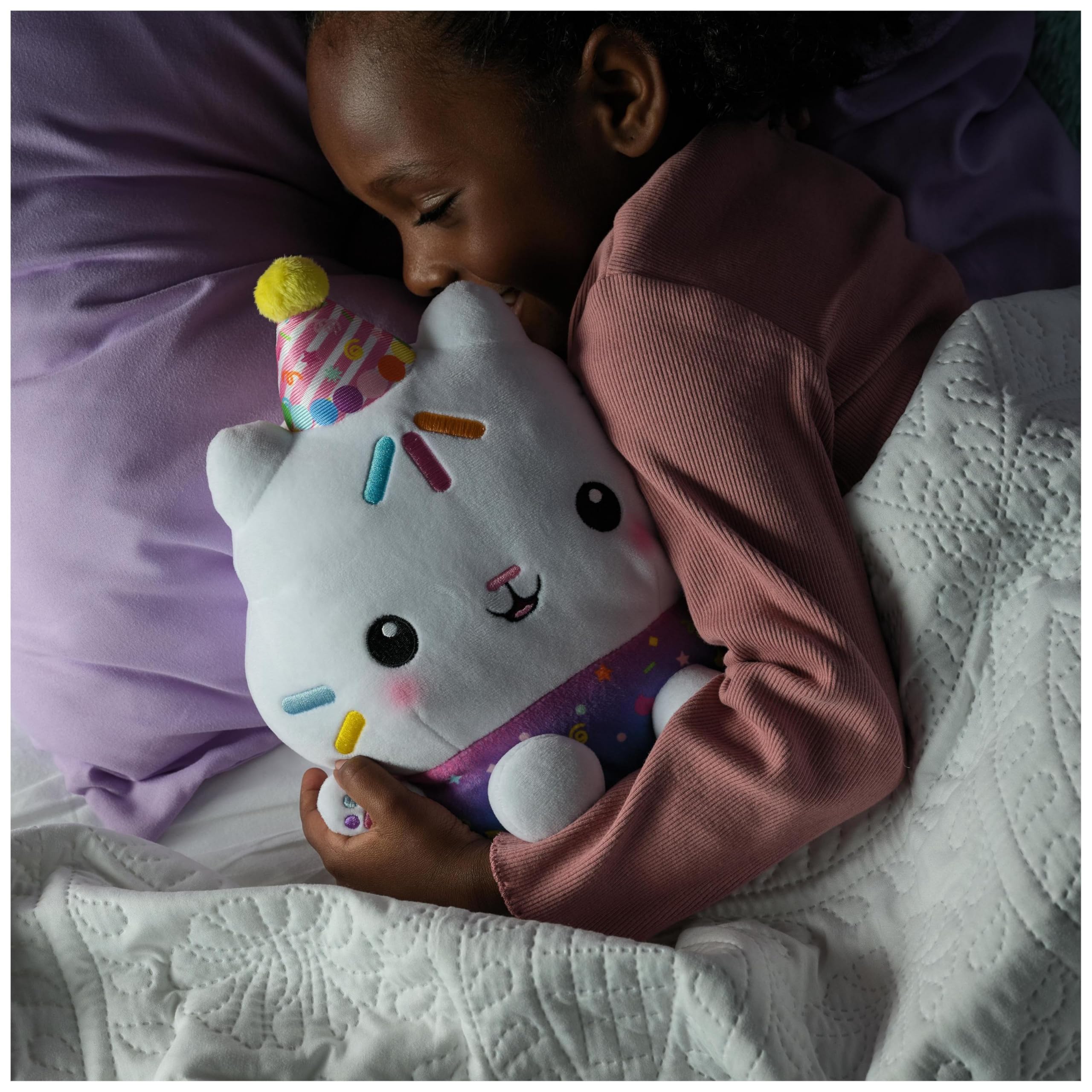 Gabby's Dollhouse Festeggiamenti Peluche Cakey Cat interattivo 25 cm con Suoni Giocattoli Bambini 3+