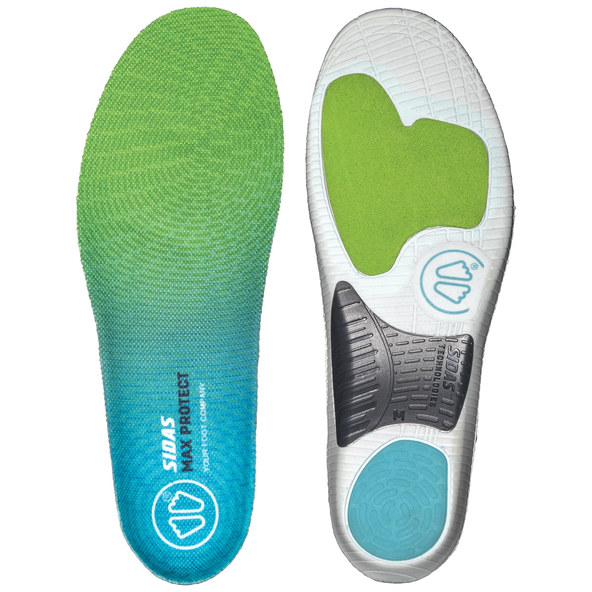 Sidas Mixte Max Protect Activ Semelles Multisport, Gris, XL (Taille Fabricant : 44-​45) EU