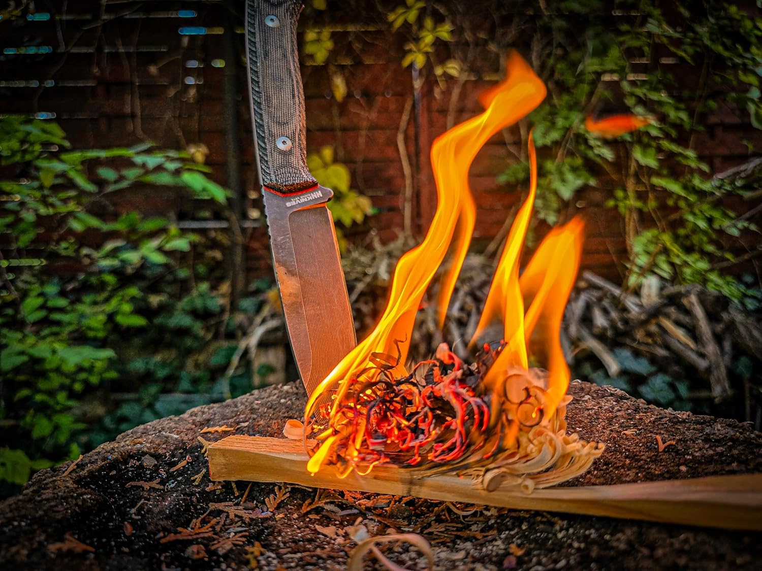 Adventurer II Outdoor Knife 10-inch Full Tang, Sleipner Steel Blade, Drop Point Design by NN Knives - With a KYDEX Sheath Included