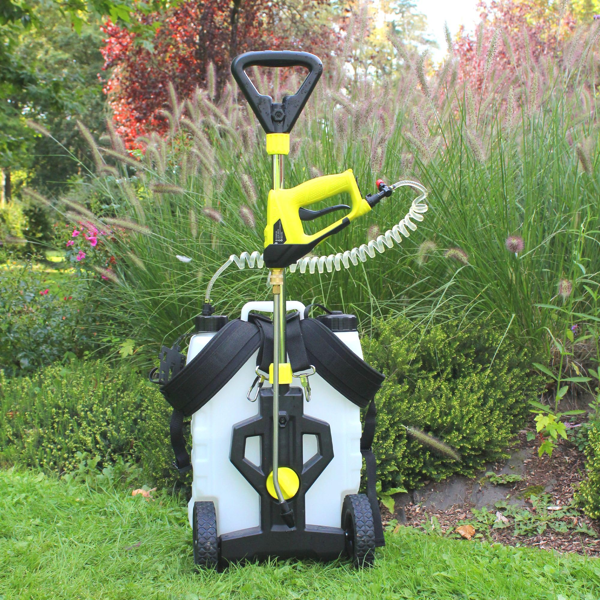 Spruzzatore a Batteria Da Giardino Con Accessori, Nebulizzatore a Pressione Con