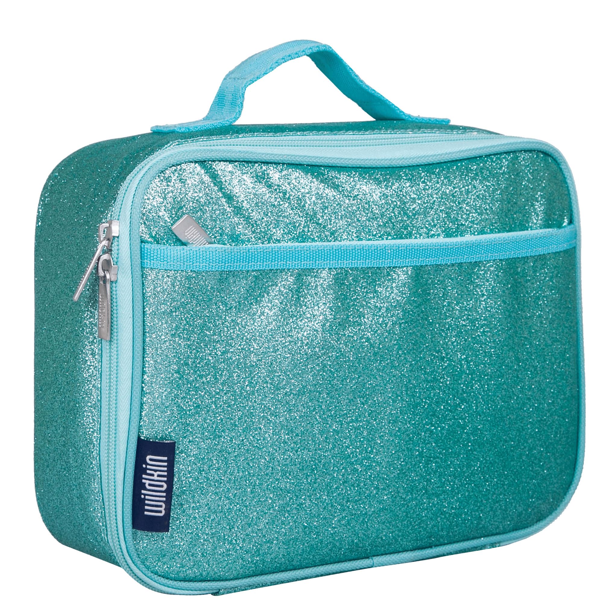 Kids Insulated Lunch Box – Durable and Reusable for School & Travel - Blue Glitter