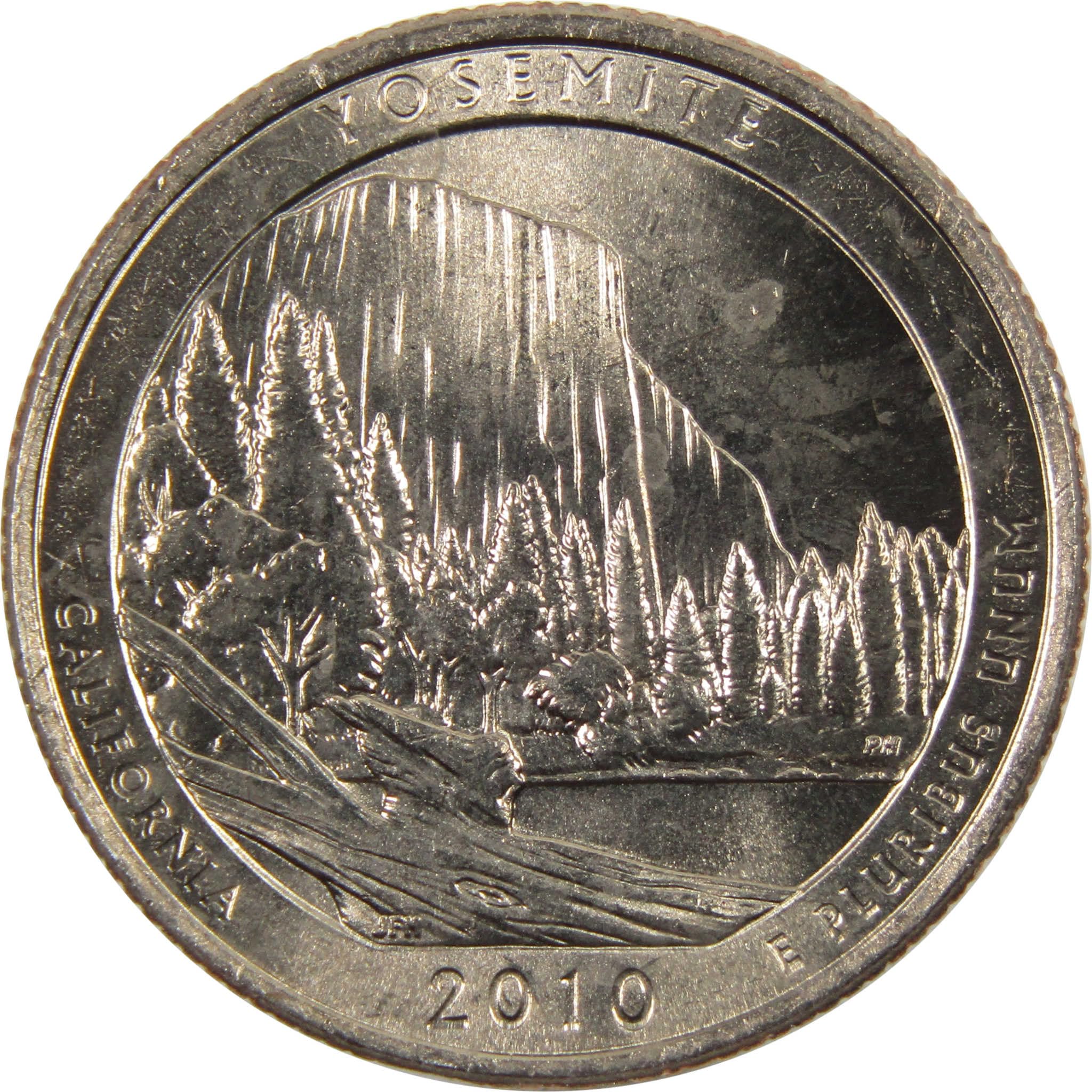 2010 P Yosemite National Park Quarter Clad Uncirculated 25c Coin