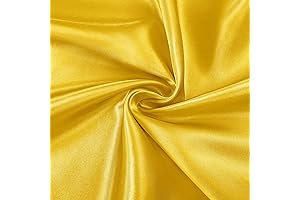 Horbaunal 60" Gold Satin Fabric: Elevate Your Creations