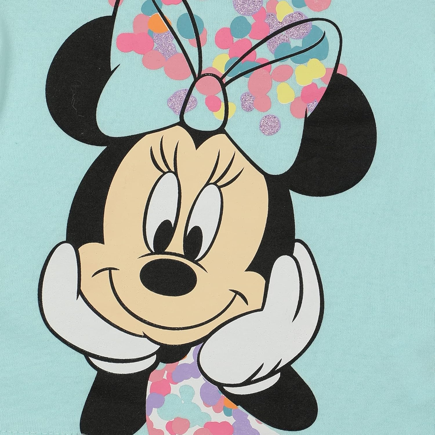 Disney Minnie Mouse Girls Short Sleeve T-Shirt and Legging Pants Set for Infant, Toddler and Little Kids - Image 4