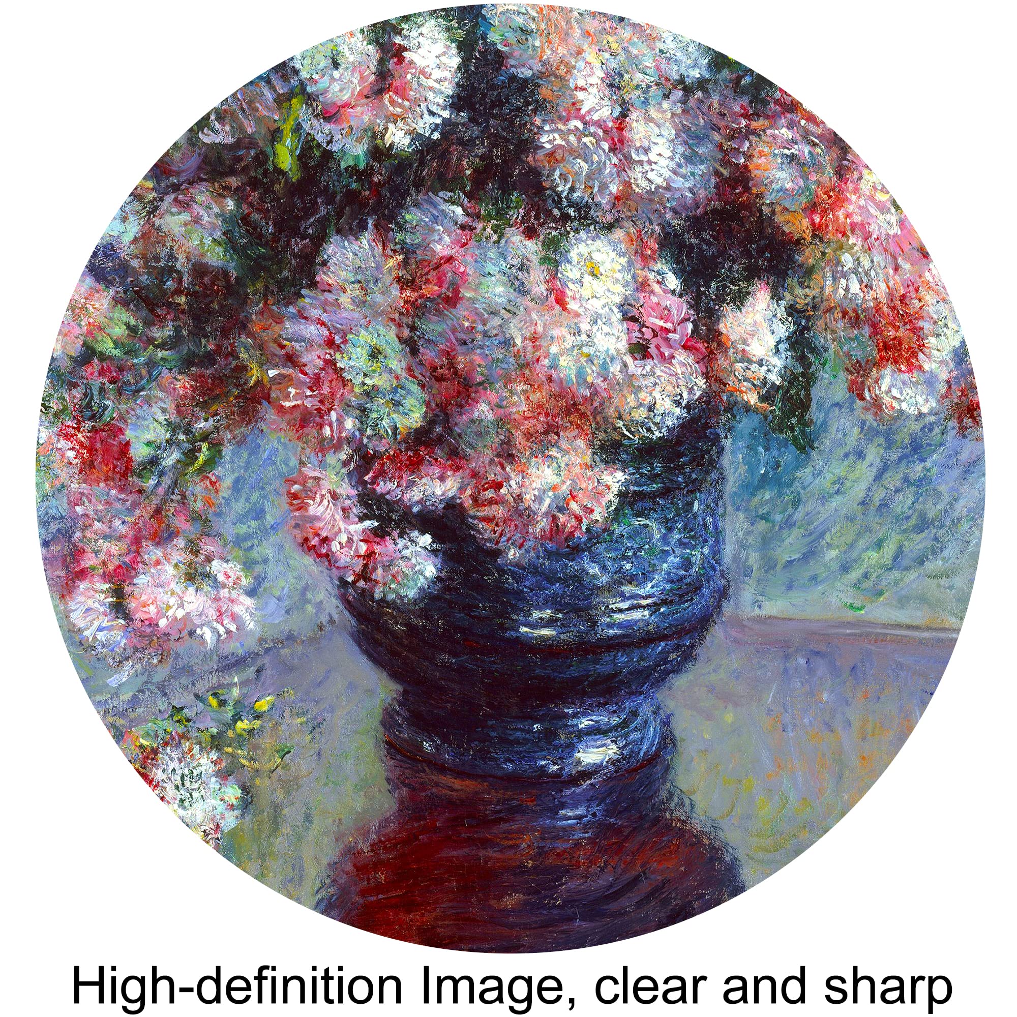 Amazon.co.jp: クロード・モネの菊 額装サイズ:87.6x72.44cm、画像