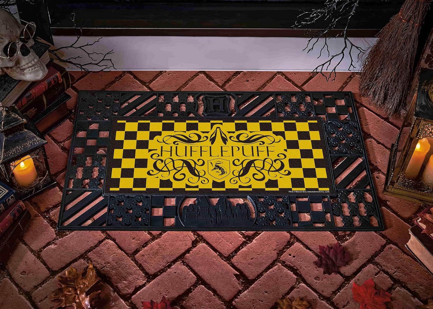 Spirit Halloween 4 in 1 Hogwarts Houses Doormat - Harry Potter, Multicolor
