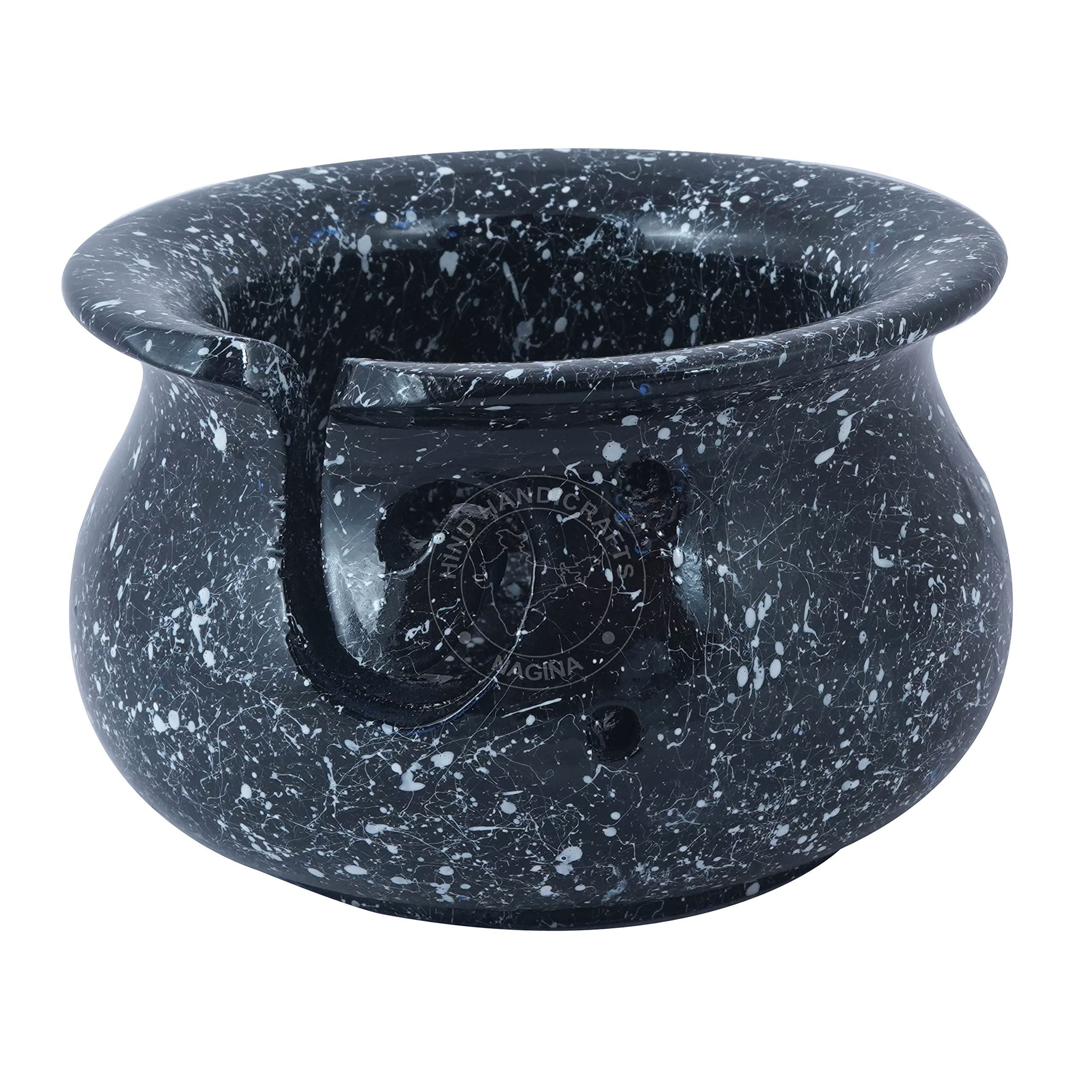 Pot en bois massif de qualité supérieure pour pelotes de laine et tricot
