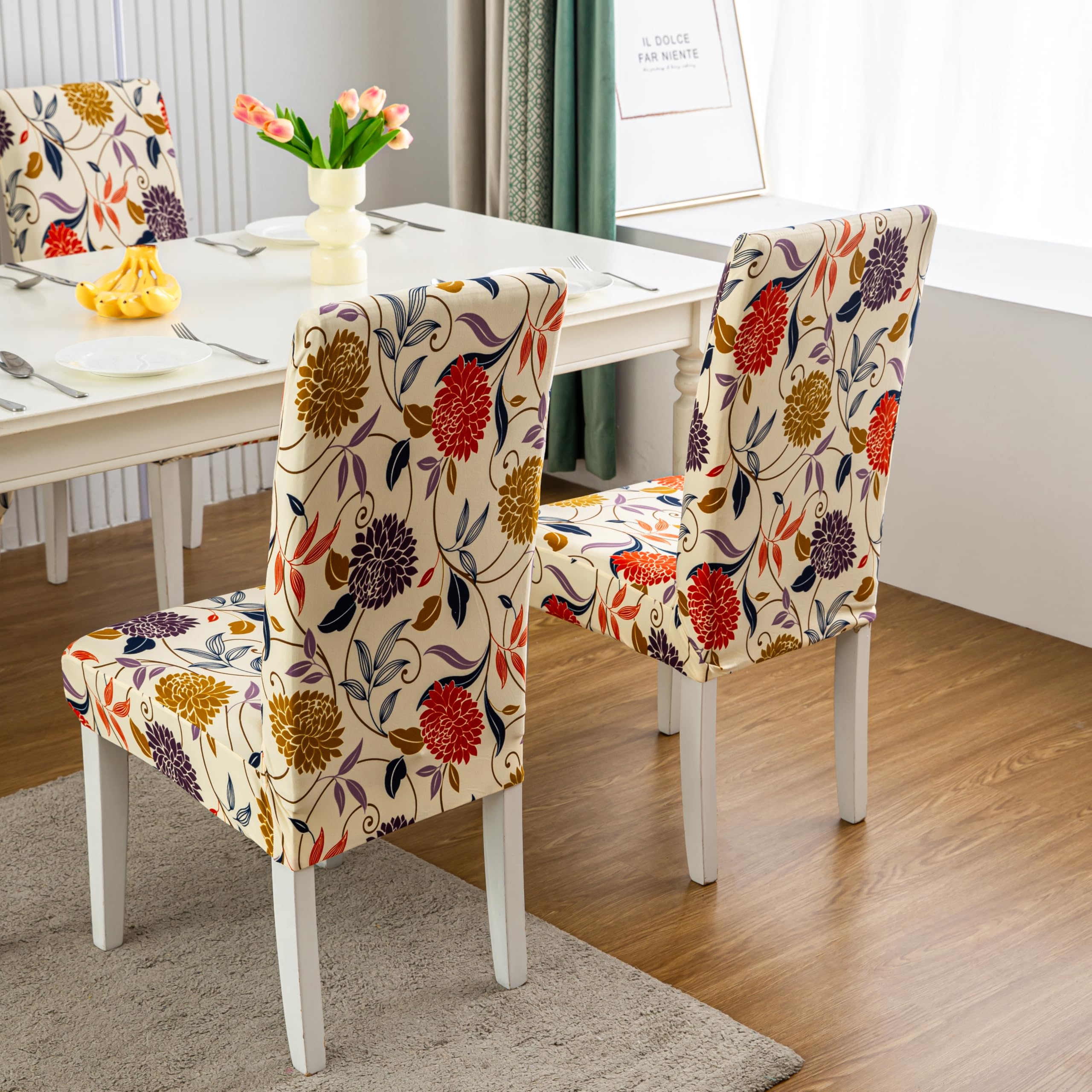 ARNTY Stuhlhussen Esszimmer Stuhlhussen Schwingstühle Universal Hussen für Stühle für Esszimmer