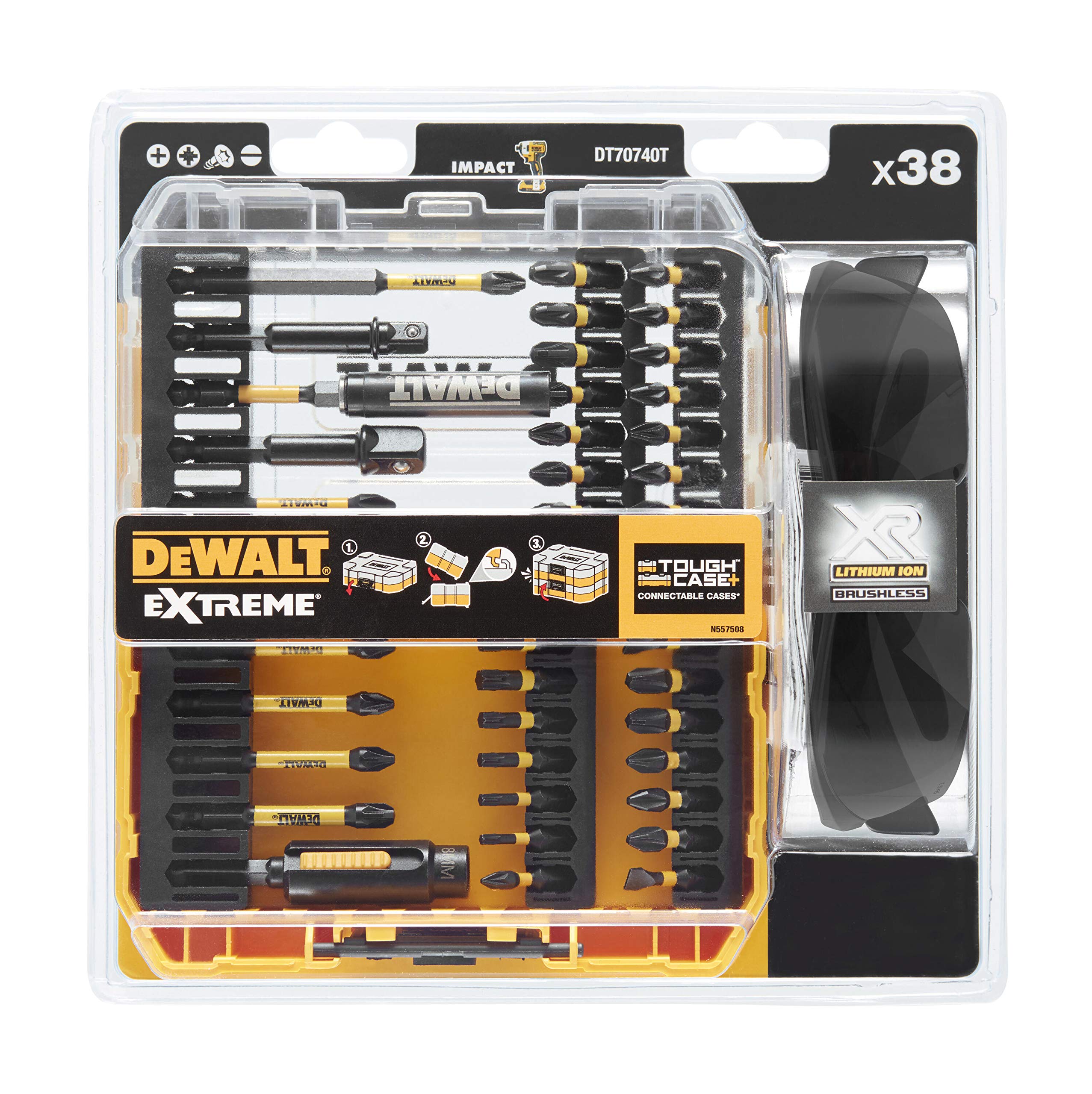 Boîtier De Vissage Avec 30 Embouts 25 Mm Et Porte-embout  Phillips Pozidriv Torx Plats Hexagonaux