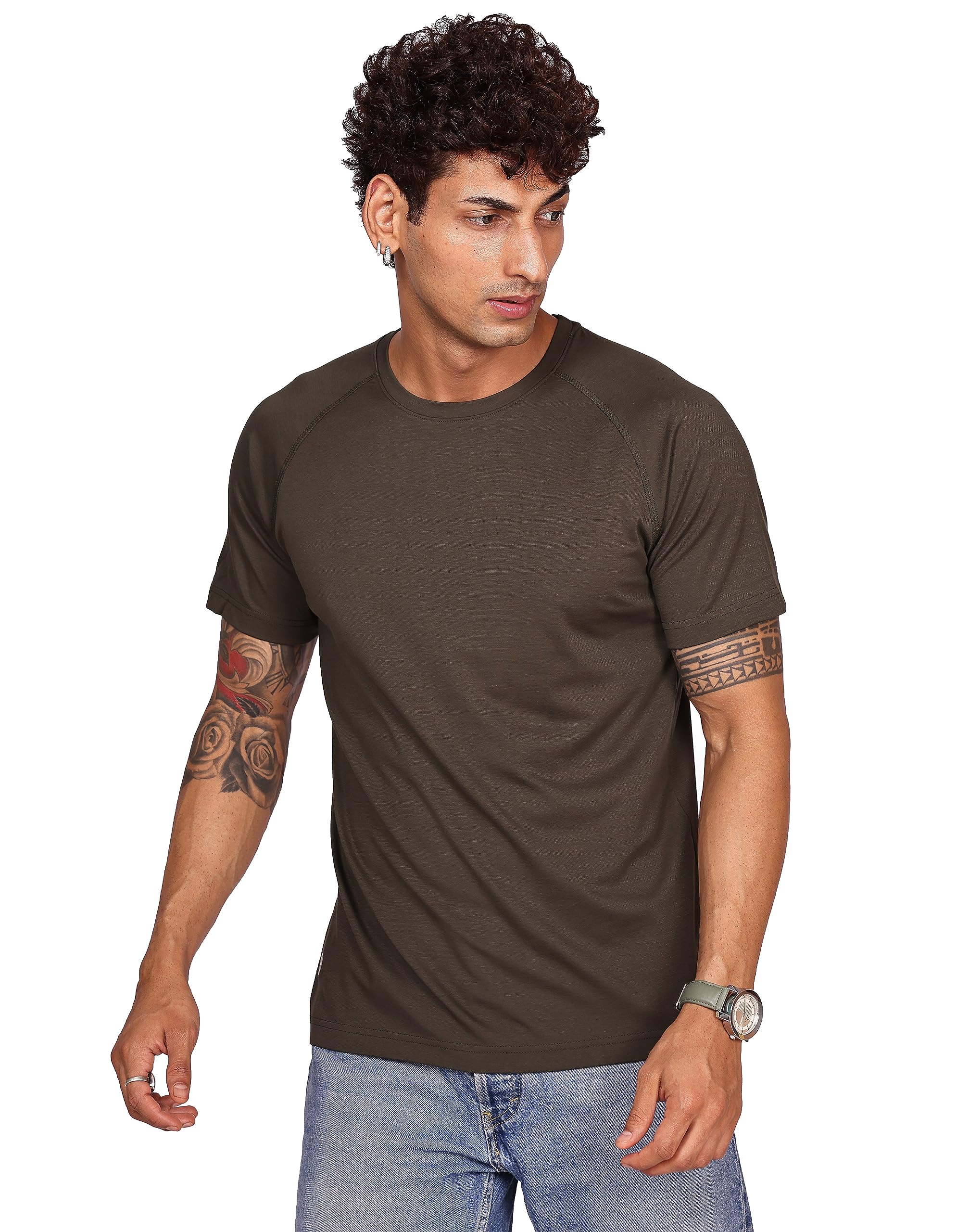TOKAY Mens T-Shirt - Reglan Sleeve - Tencil Fabric