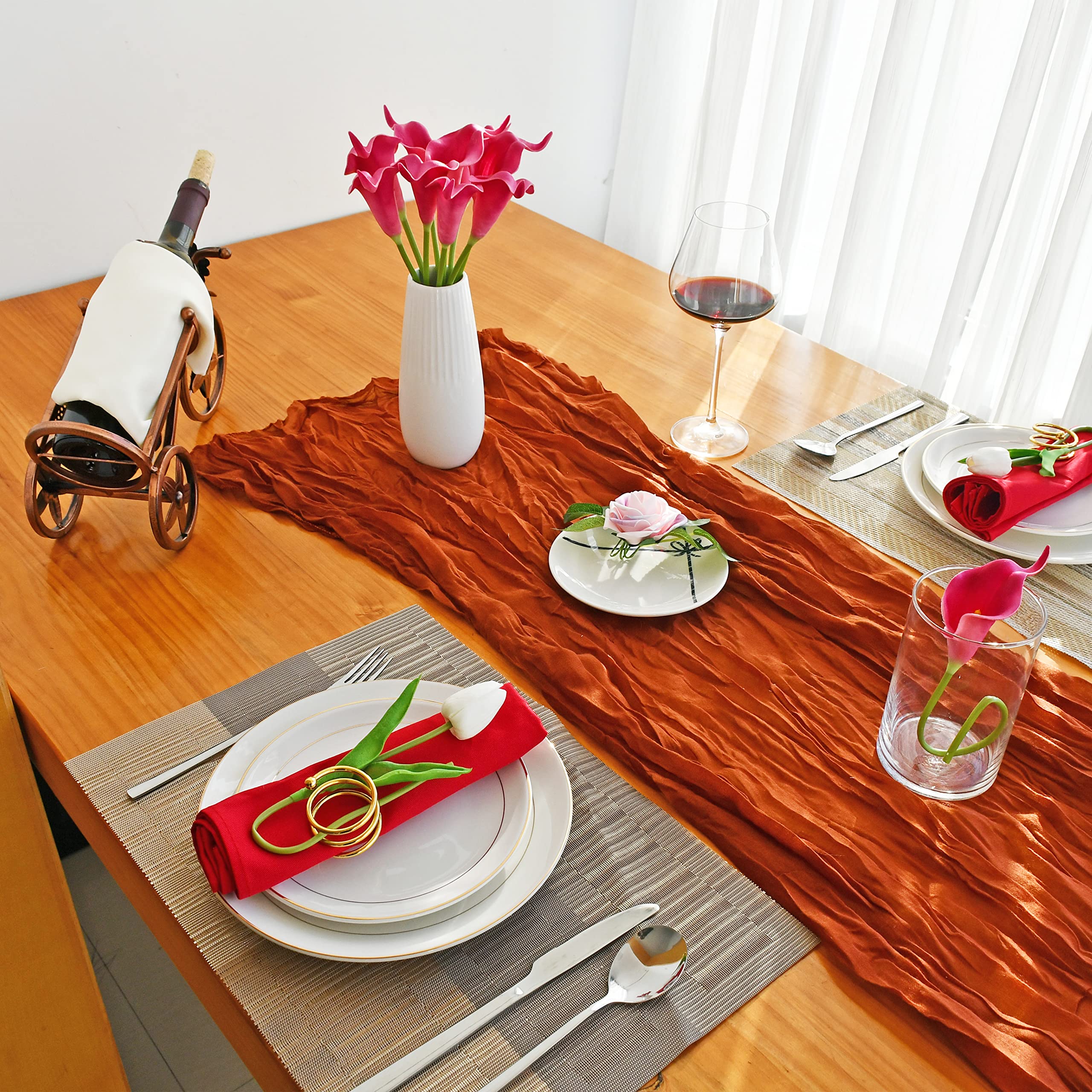 Mandy's 20個 ピュアイエローフラワー 人工カラーリリー シルクフラワー 13.4インチ 母の日 ホーム キッチン 結婚式用 並行輸入 Mandy\u0027s 20個 ダークピンク 人工カラーリリーシルクフラワー 13.4インチ ホームキッチン\u0026ウェディング用 花瓶は含まれません