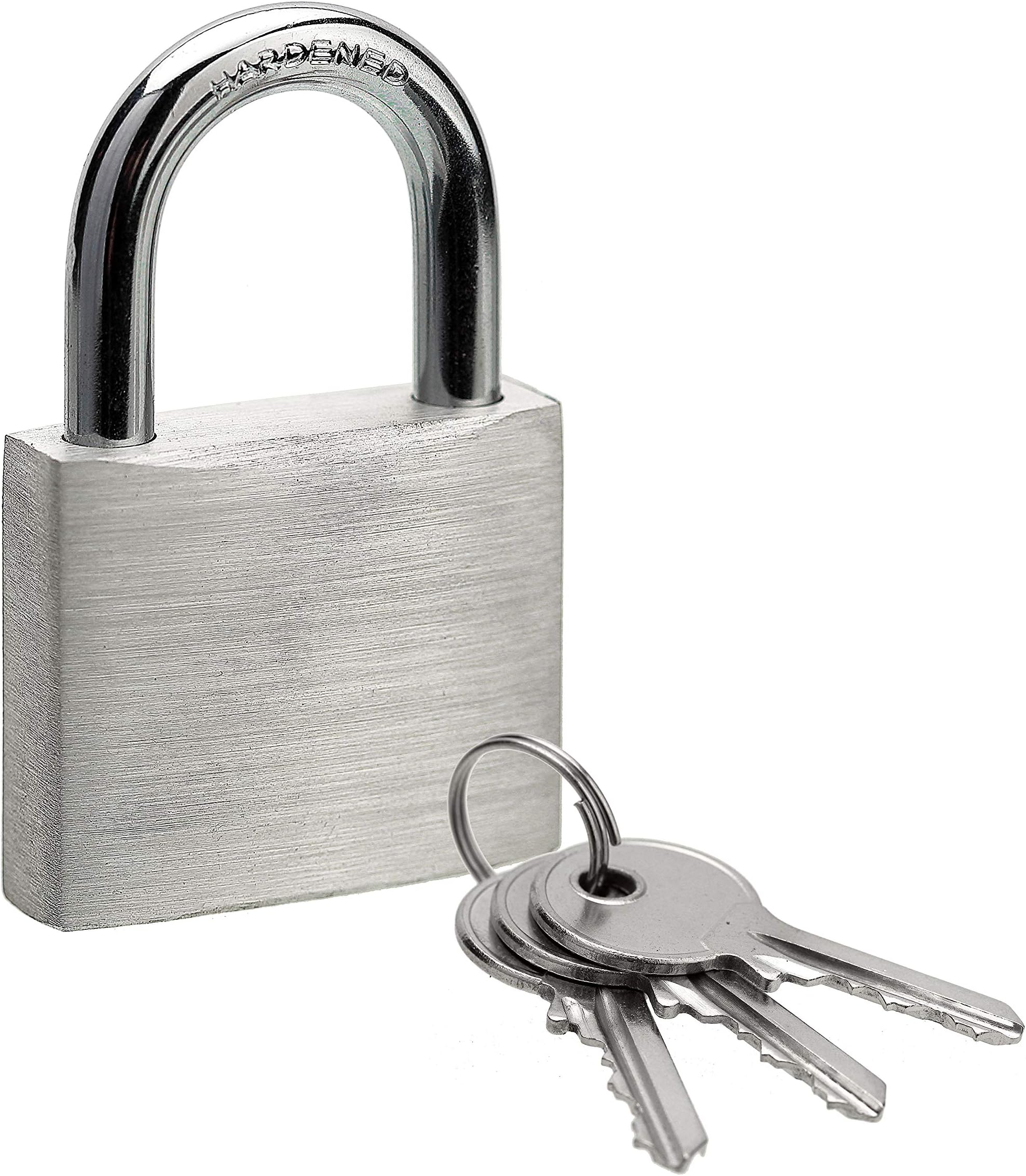Aluminum keyed Padlock, Safety Lock with Key, 1-9/16 inch Wide Body, 1 Pack
