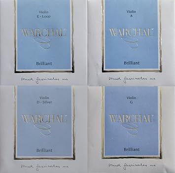 WARCHAL 900SL Brilliant 4/4 Violin Set E-loop, D-silver medium