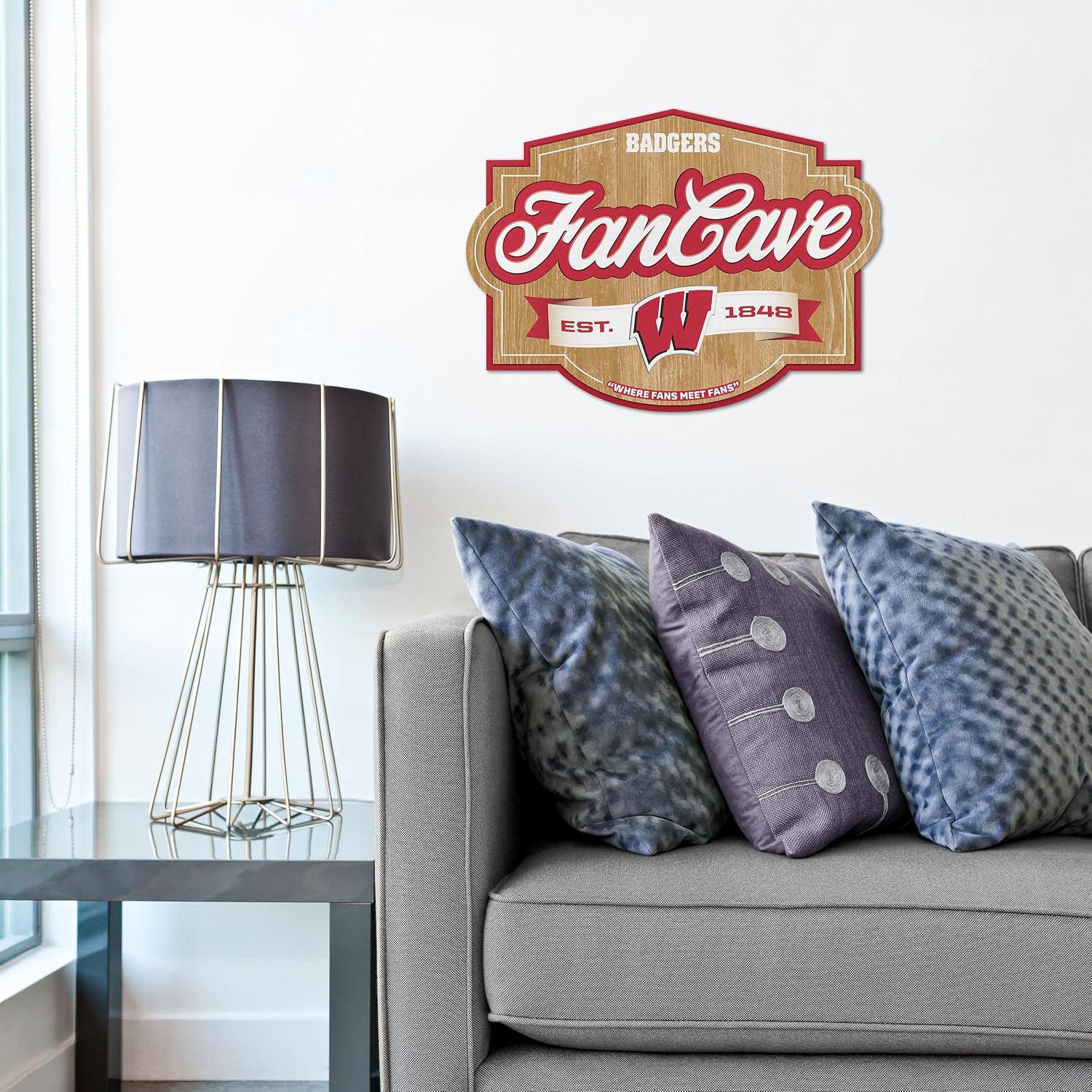 YouTheFan NCAA Officially-licensed FanCave 3D wall art - ready-to-hang, 3D multi-layered construction - floating wall mount design - Perfect fan gift