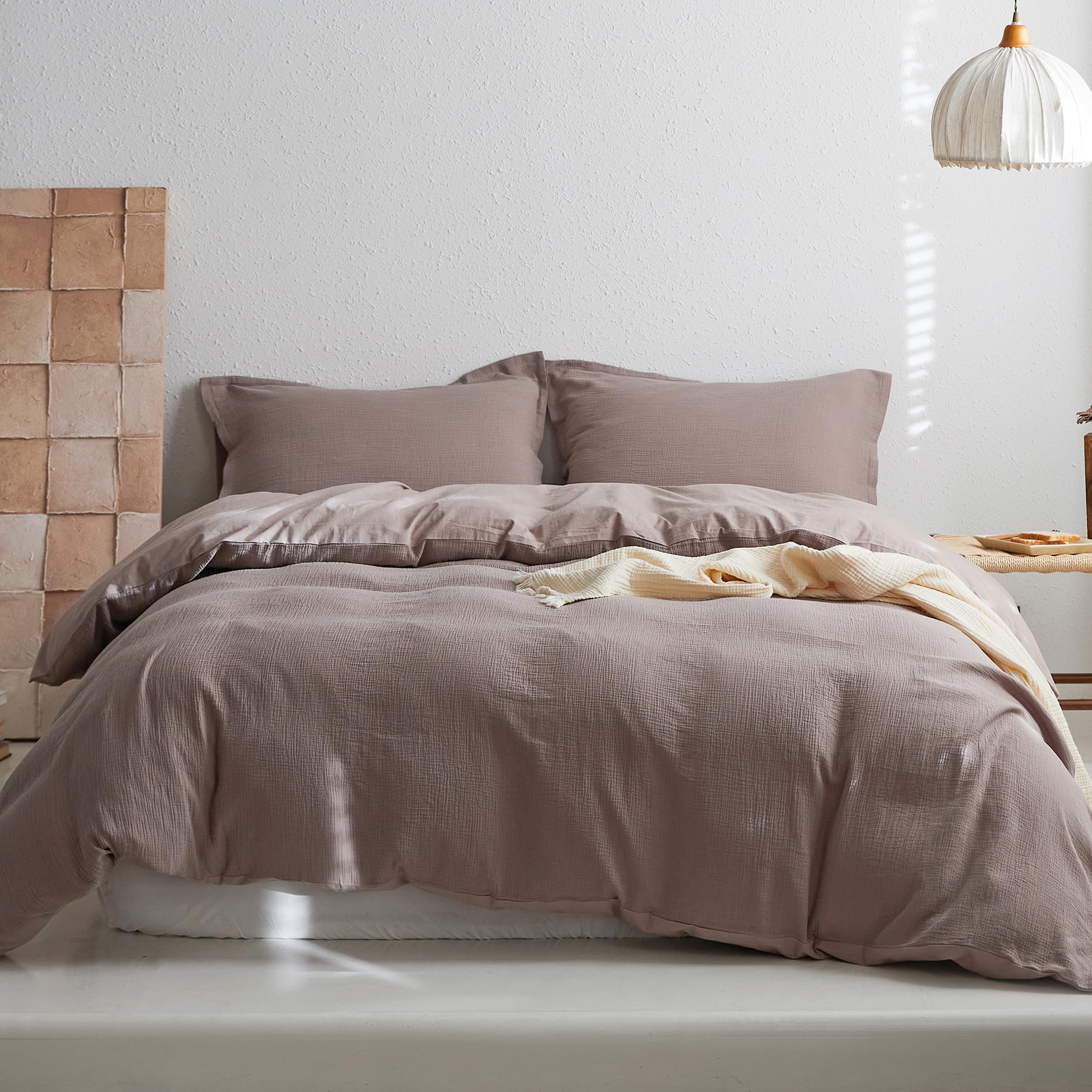 Simple&Opulence Muslin King Duvet Cover Set