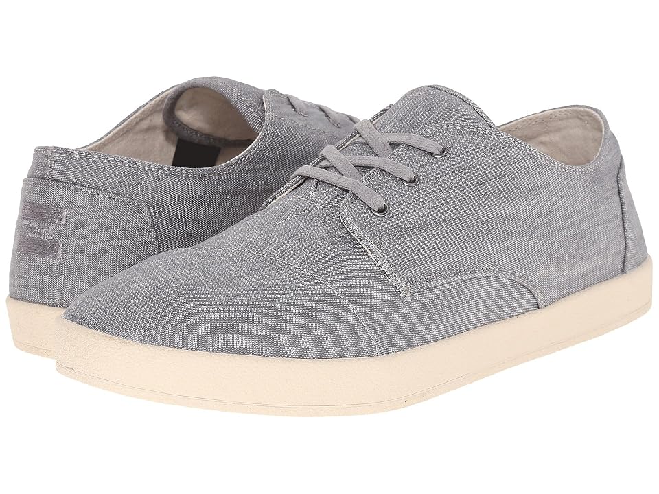 

TOMS Paseo (Grey Denim) Men's Lace up casual Shoes, Gray