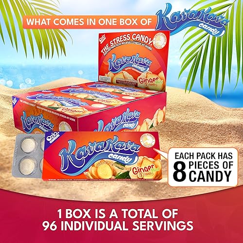 Miniatura 4 de Ozia Originals Kava Kava Candy - 8 caramelos de kava por paquete, suplemento para aliviar el estrés de extracto de kava, píldora feliz natural de