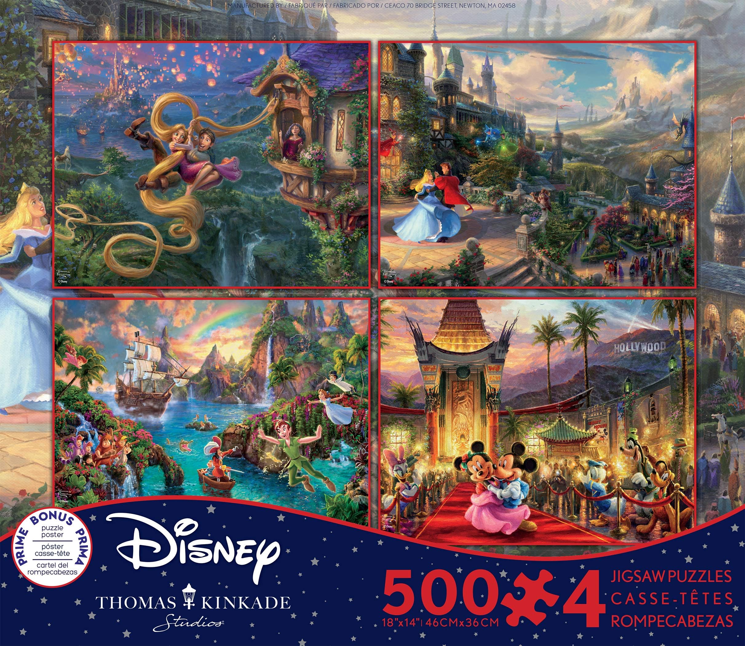 Amazon.co.jp: Disney クラシックパズルセット 500ﾋﾟｰｽ×4【塔の上の