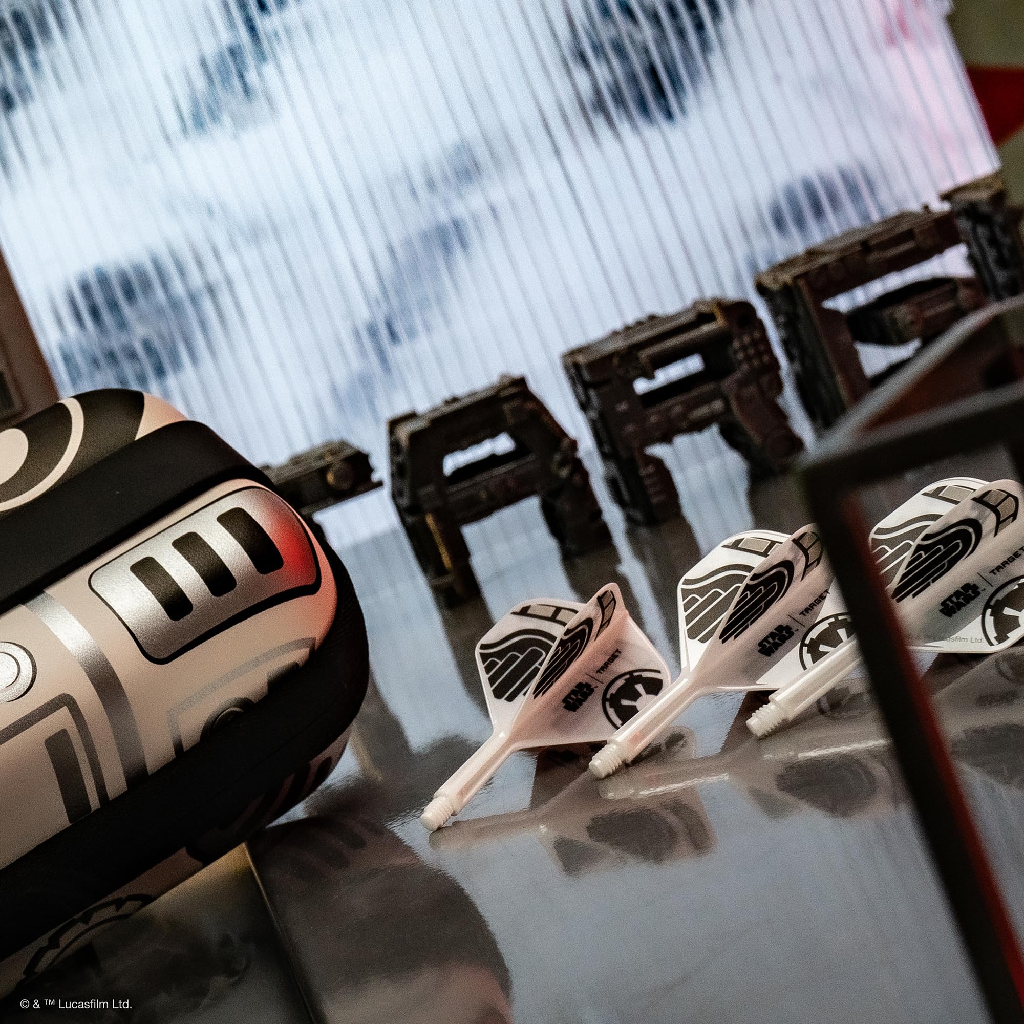 Target Darts Star Wars Storm Trooper K Flex Integredas Dardos Vuelos & Ejes | Stormtrooper Paquete de 3 K-Flex, N.º 2 & N.º 6 | Corto, Intermedio y Medio Disney K-Flex Accesorios