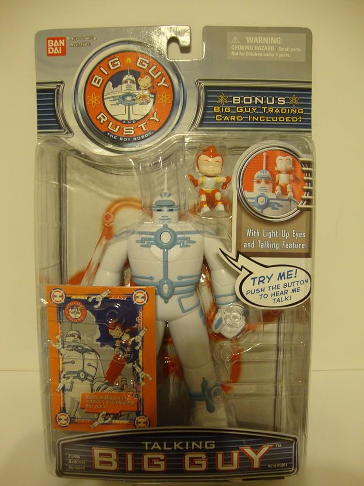 スポーツ Bandai Big Guy Rusty and The Boy Robot Big Guy and Rusty the Boy Robot Deluxe Big Guy boxed action