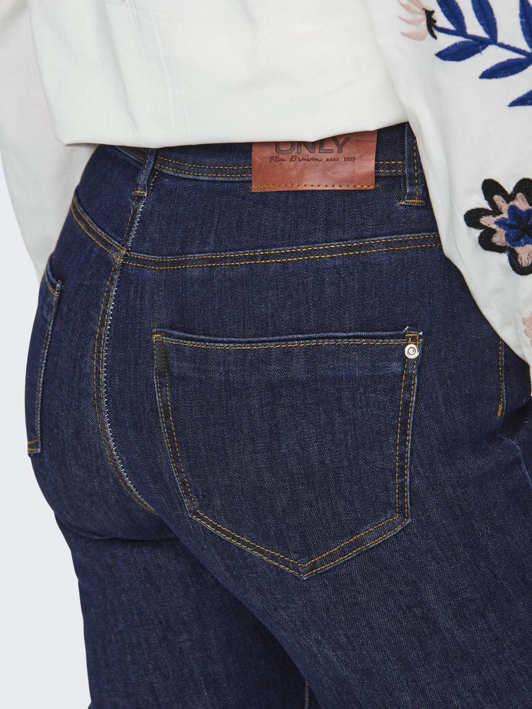ONLY Onlwauw Life Hw Jeans acampanados DNM Noos para mujer