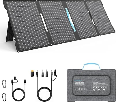 60W Portable Solar Panels for Power Station, IP67 USB Solar Panel Charger