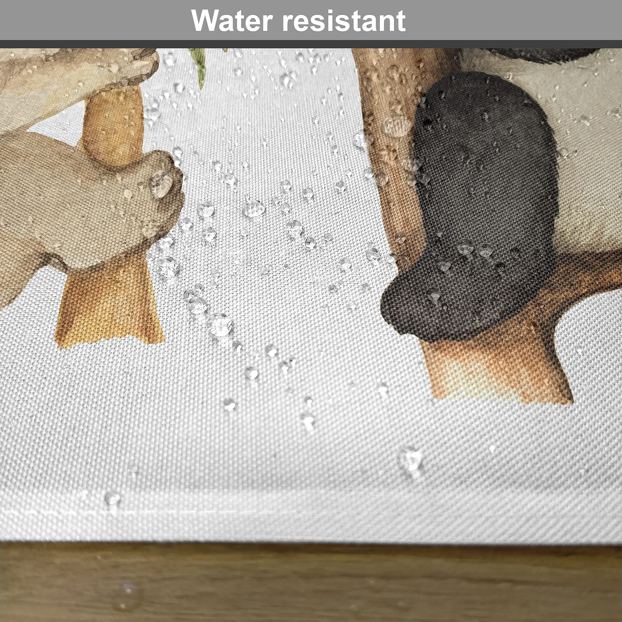 ABAKUHAUS Panda Tovaglia, Acquerello Arte e di Design