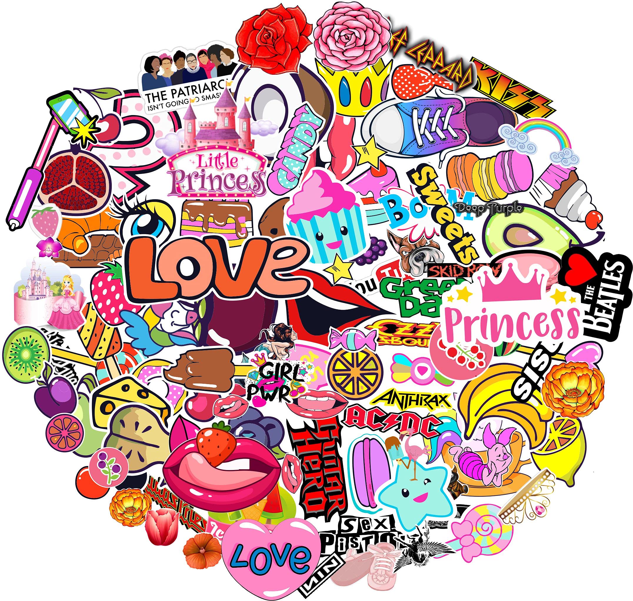 Elton Cute Teenage Girl Vinyl Sticker Pack [100- PCS Assorted Stickers for Water bottle Laptop, Cars, Scrapbook Motorcycle, PS4. Guitar Bicycle, Skateboard, Luggage - Waterproof Random Sticker Pack (B09GY8861G) Amazon Price History, Amazon Price Tracker