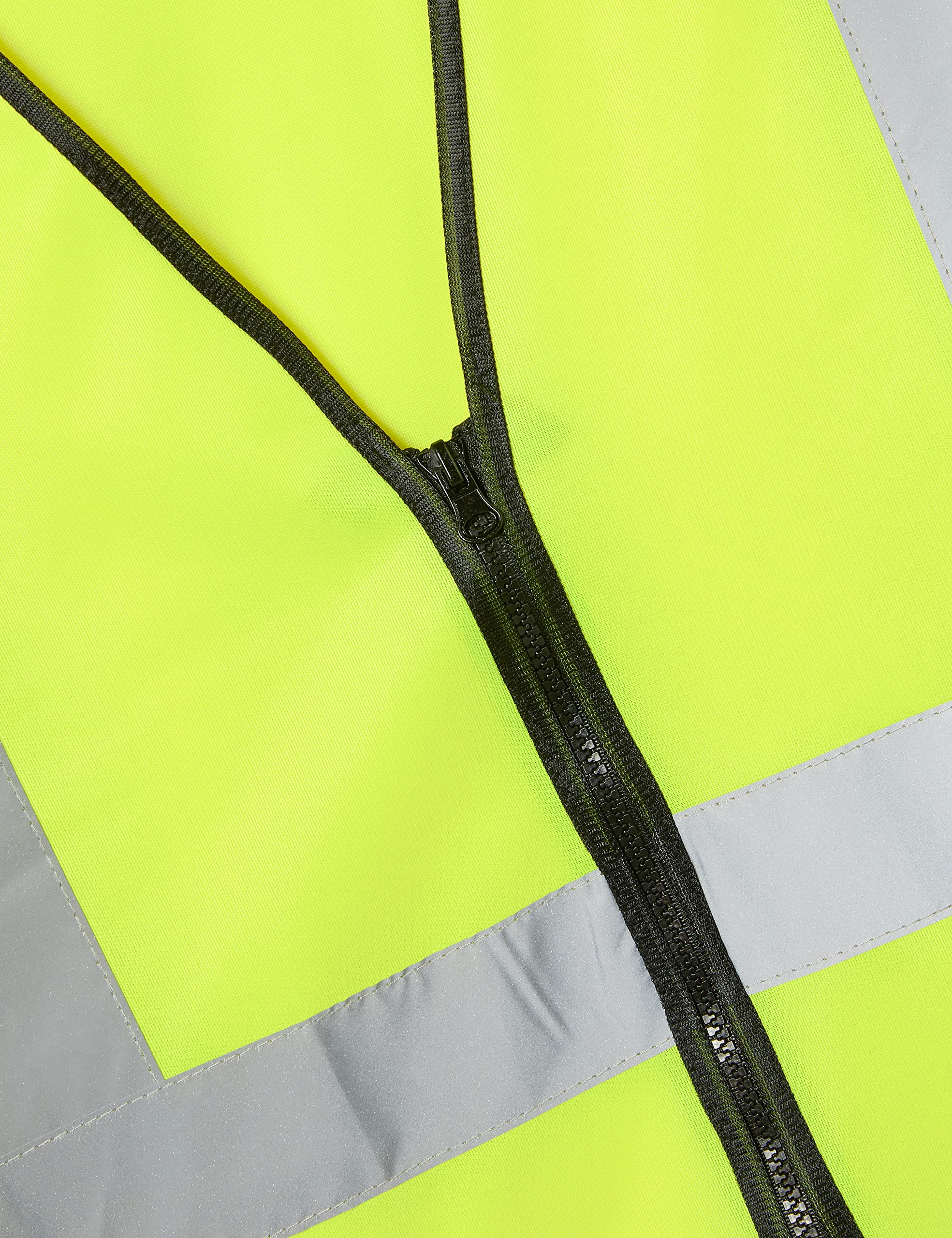 Supertouch 32642 Long Sleeved Hi Vis Zip Vest, Medium, Yellow - Image 2