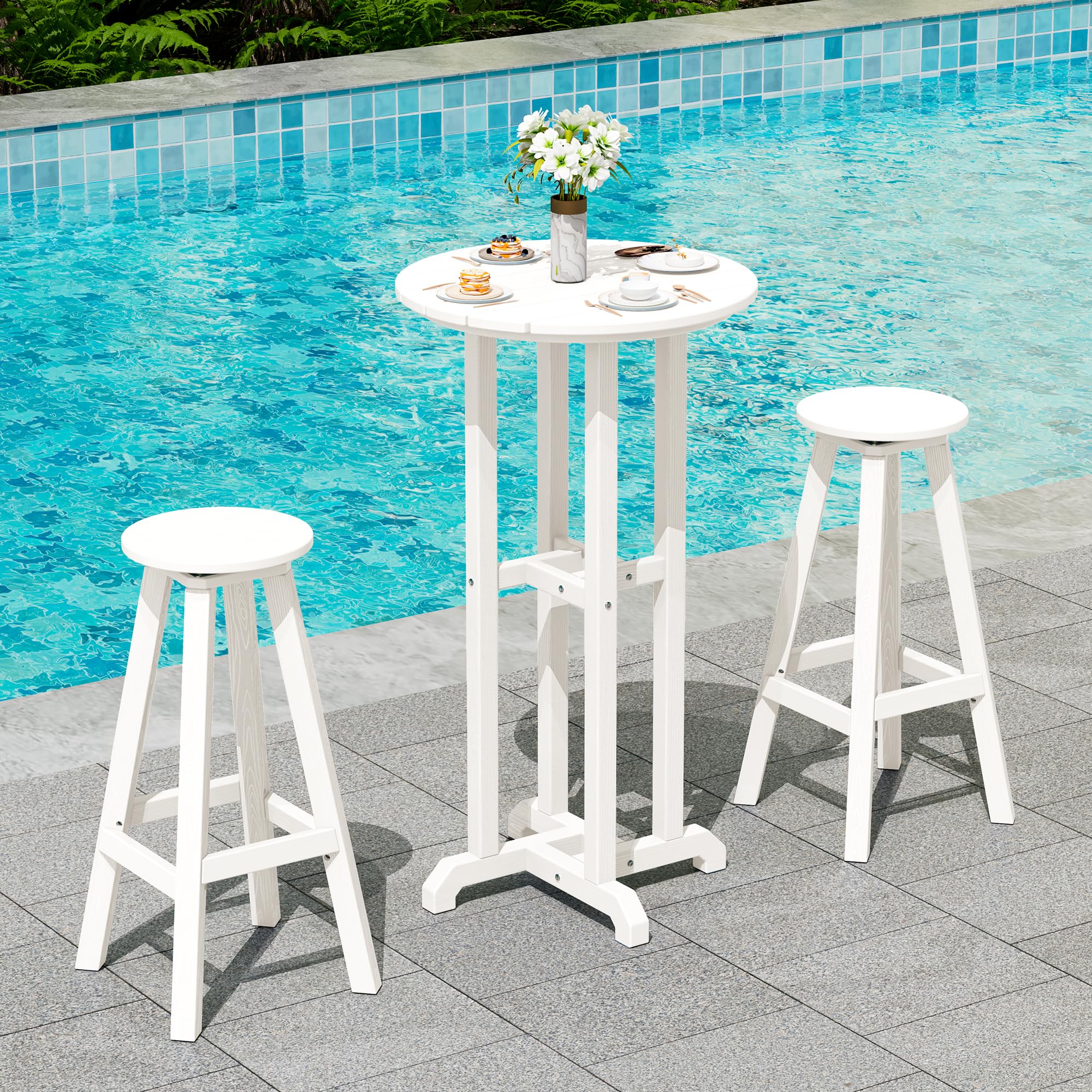 Polywood Furniture Polywood Bar Stools 24 Inch Polywood® Saddle