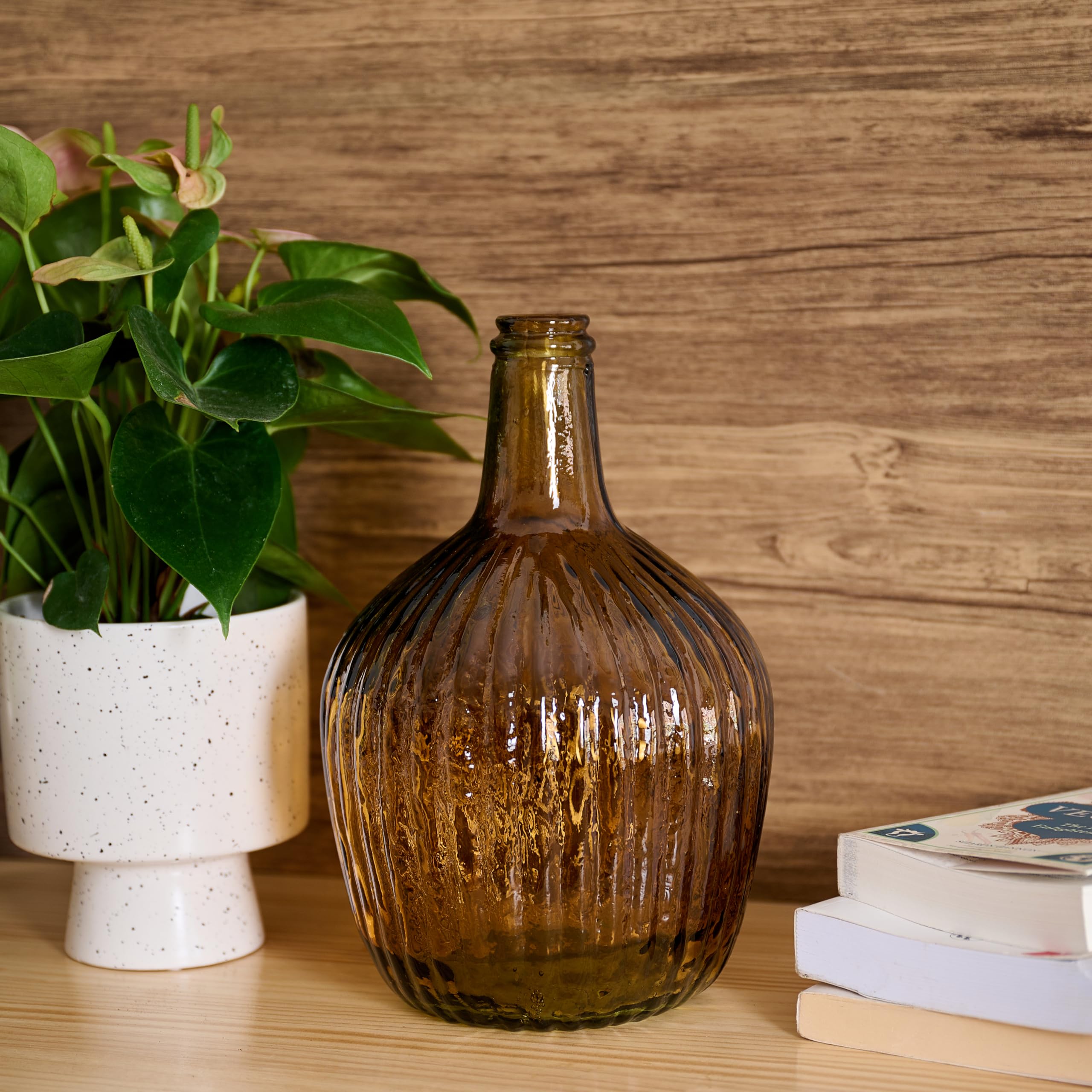 Damajuana Vetro 4L - Caraffa Decorativa Stile Mediterraneo, Verde Oliva - Foto 11