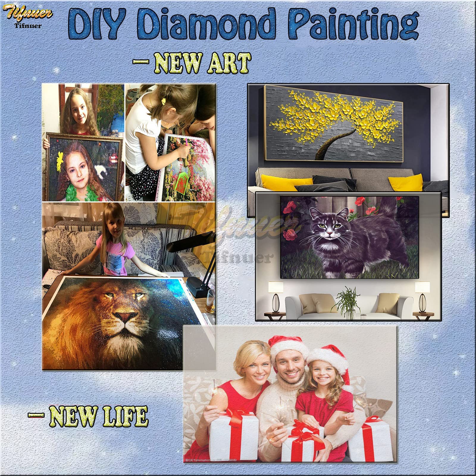 Diamond Painting, niebieska pióro abstrakcyjne diamentowe malowanie płótna kompletny zestaw krzyżowy, diament kryształowy sztuka rękodzieła, malowanie numero dla dorosłych dzieci koraliki diamentowe