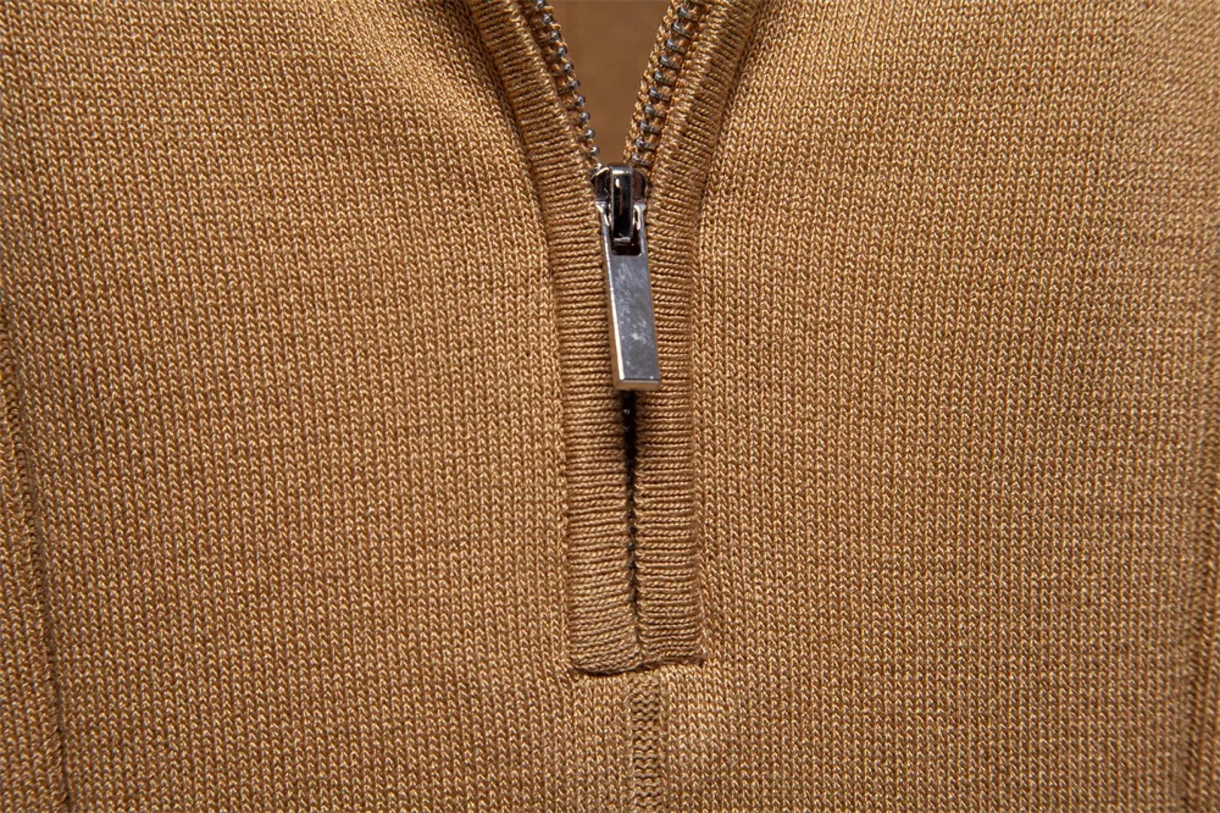 T Shirt Camicia Sportiva con Cerniera in Tinta Unita da Uomo Camicie Sportive per Uomo Office Slim