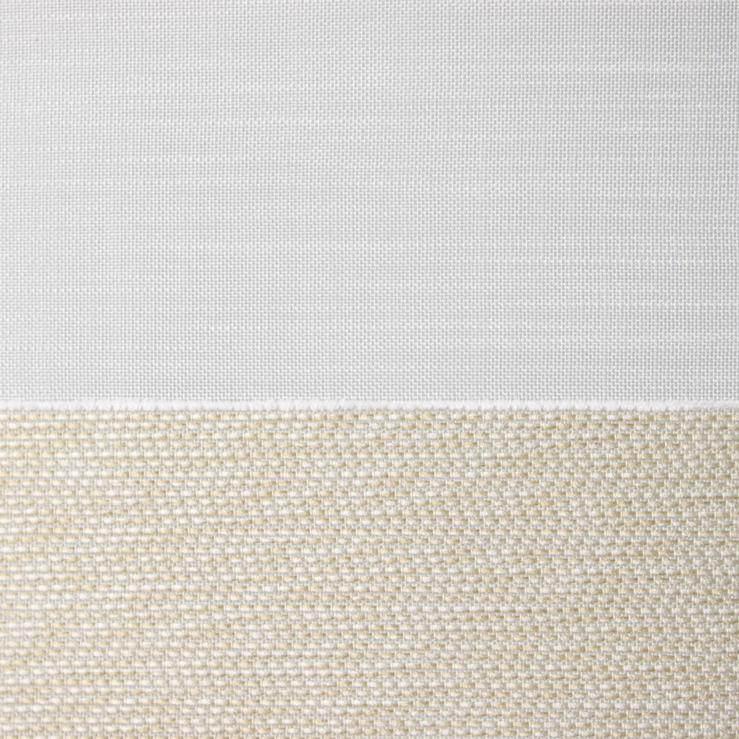 Birsppy Design Mini Flächenvorhang Set beige 2291-13 | 4 Teile | Scheibengardine Gesamtbreite 120cm (4x30cm) Höhe 80/60/60/80cm