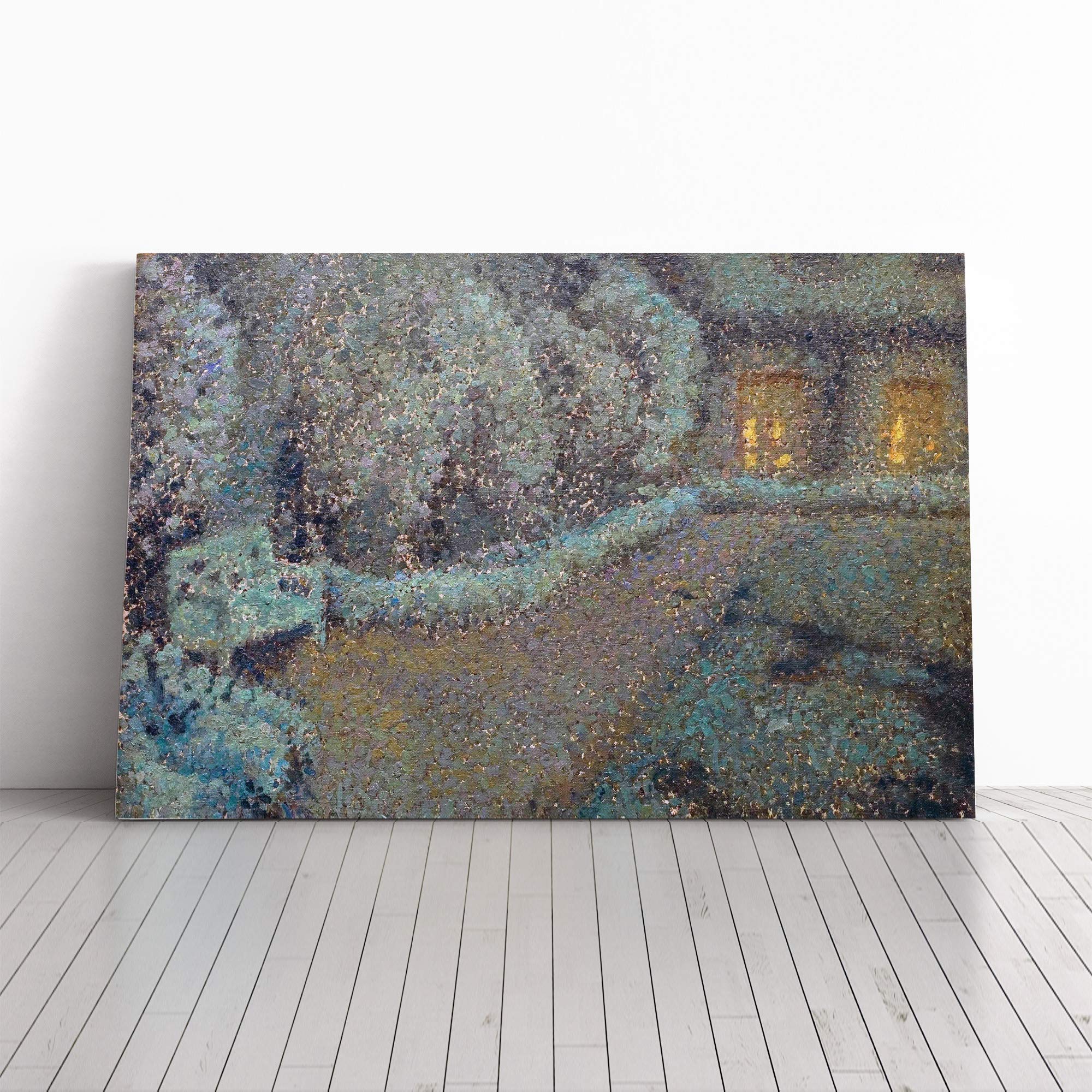 Henri Le Sidaner Garden (2) Canvas Print | Gallery Wrapped 30mm Frame Wall Art | 30x20 inches | Ready to Hang | Modern Floral Picture | Living Room Bedroom Lounge Office