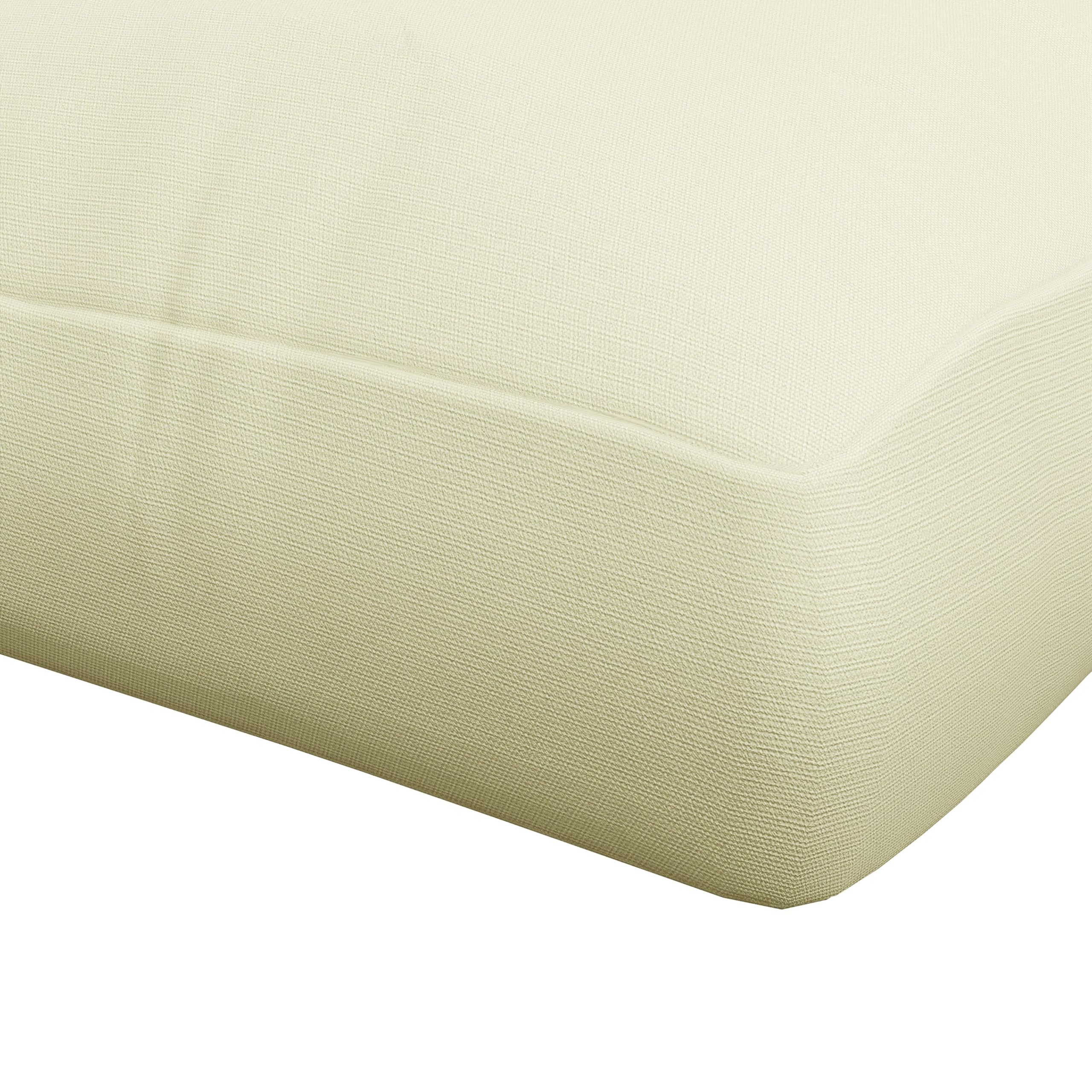 Outsunny Cuscini da Giardino Set 2 Pezzi per Schienale e Seduta con Imbottitura Spessa, Cuscini da Esterno in Poliestere per Divani e Pallet, Crema