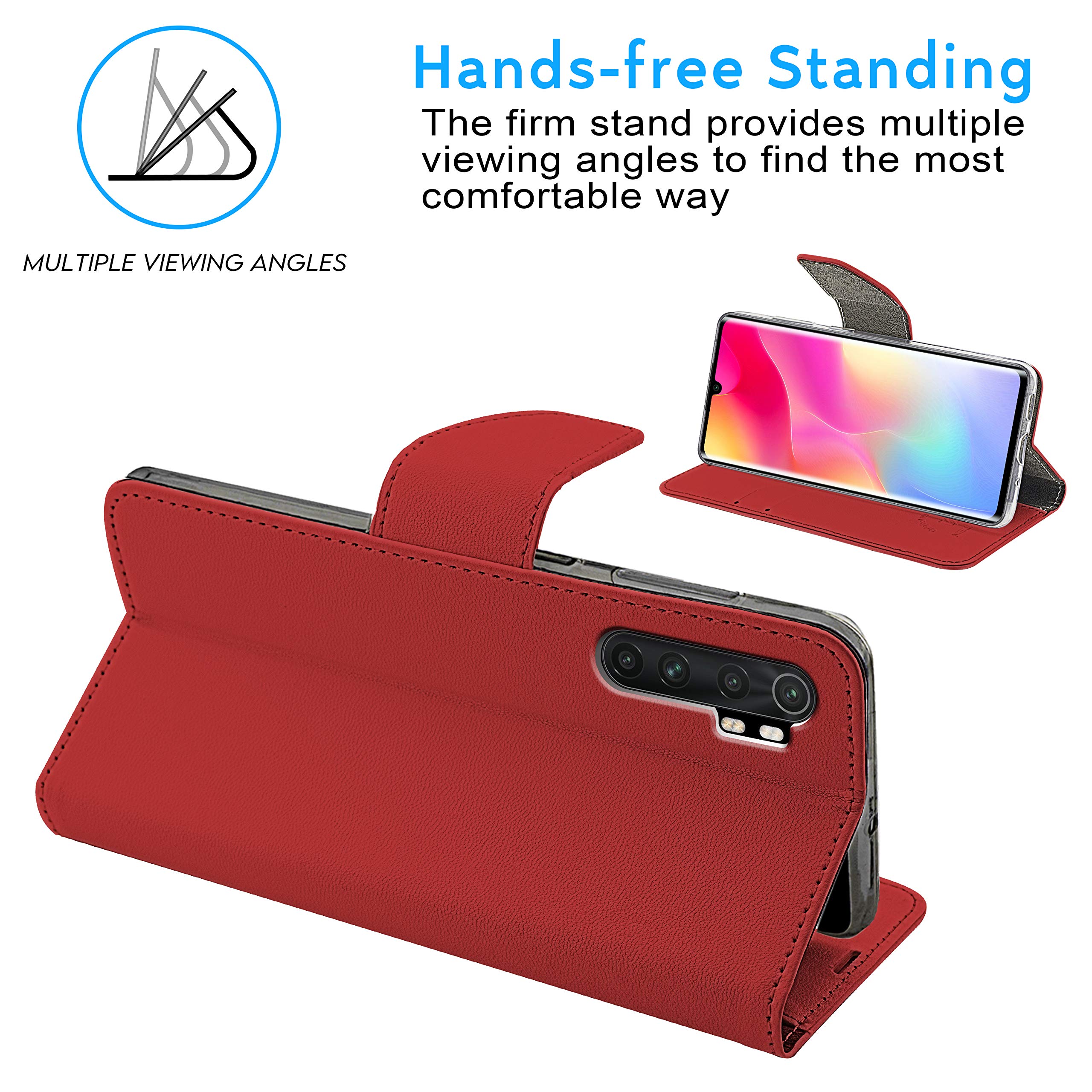 N NEWTOP Cover Compatibile per Xiaomi Mi Note 10 HQ Lateral Custodia