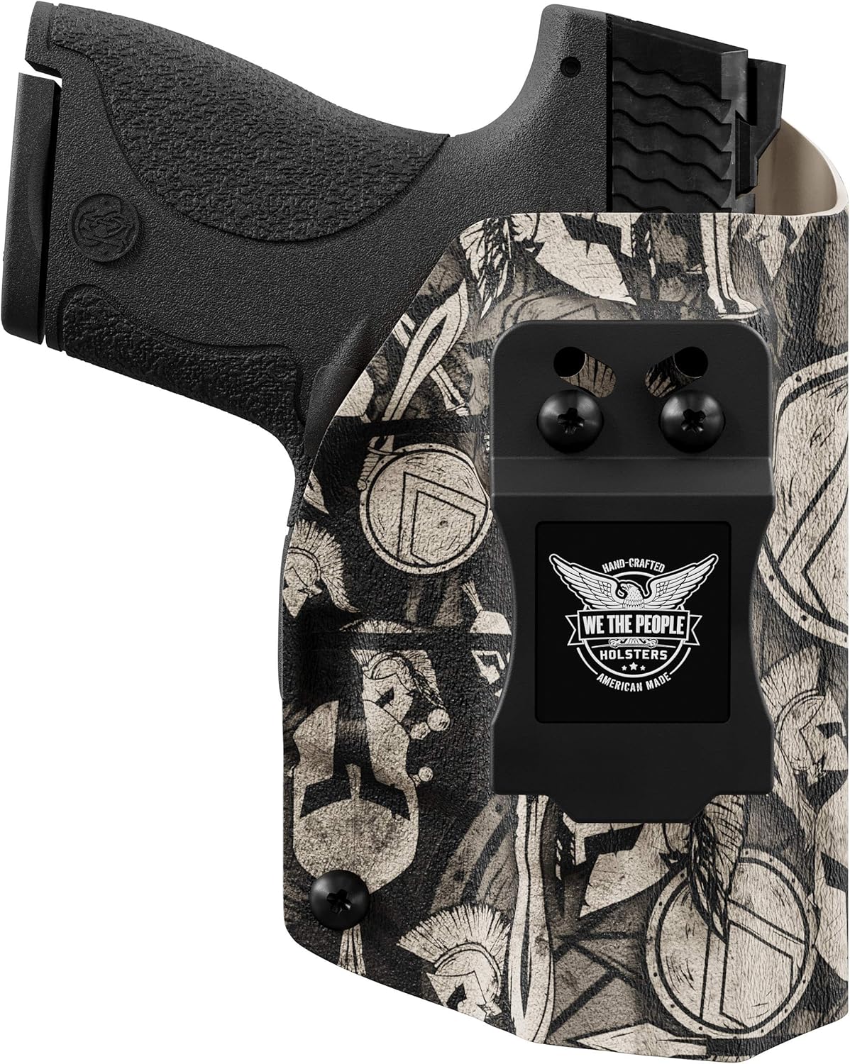 We The People Holsters - Tan Spartan Camo - Inside Waistband Concealed Carry - IWB Kydex Holster - Adjustable Ride/Cant/Retention
