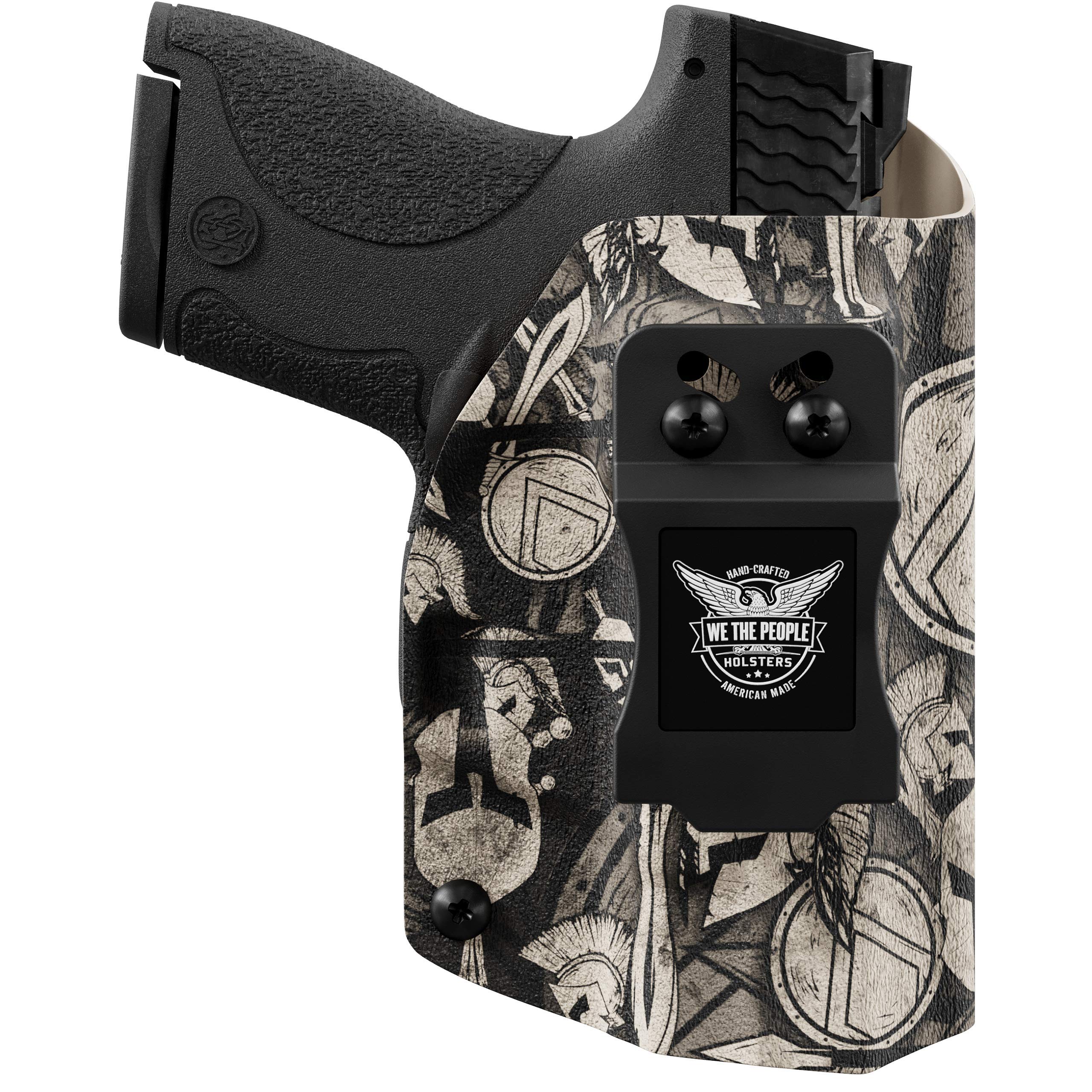 We The People Holsters - Tan Spartan Camo - Inside Waistband Concealed Carry - IWB Kydex Holster - Adjustable Ride/Cant/Retention