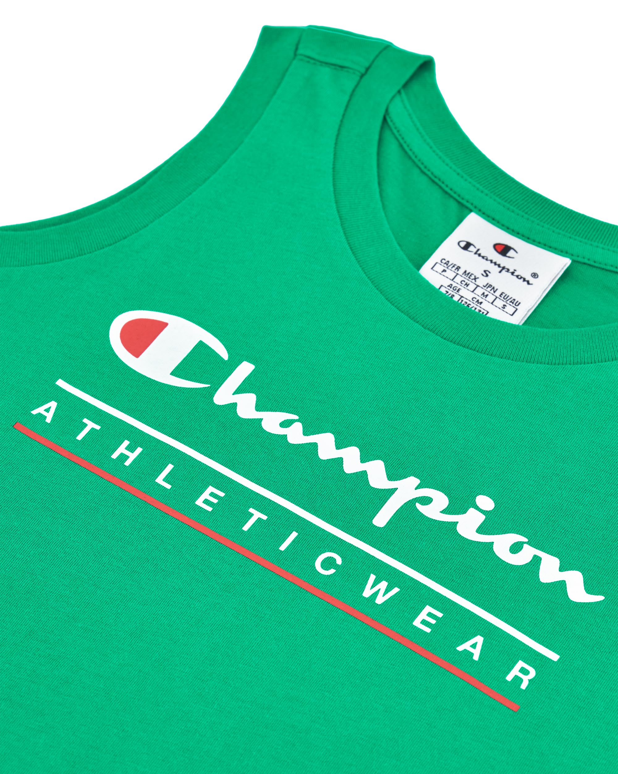 Champion Boy's Legacy Boy - Conjunto gráfico de cuello redondo sin mangas con logotipo, verde (GS130), XXL, Verde (GS130), 15-16 Años