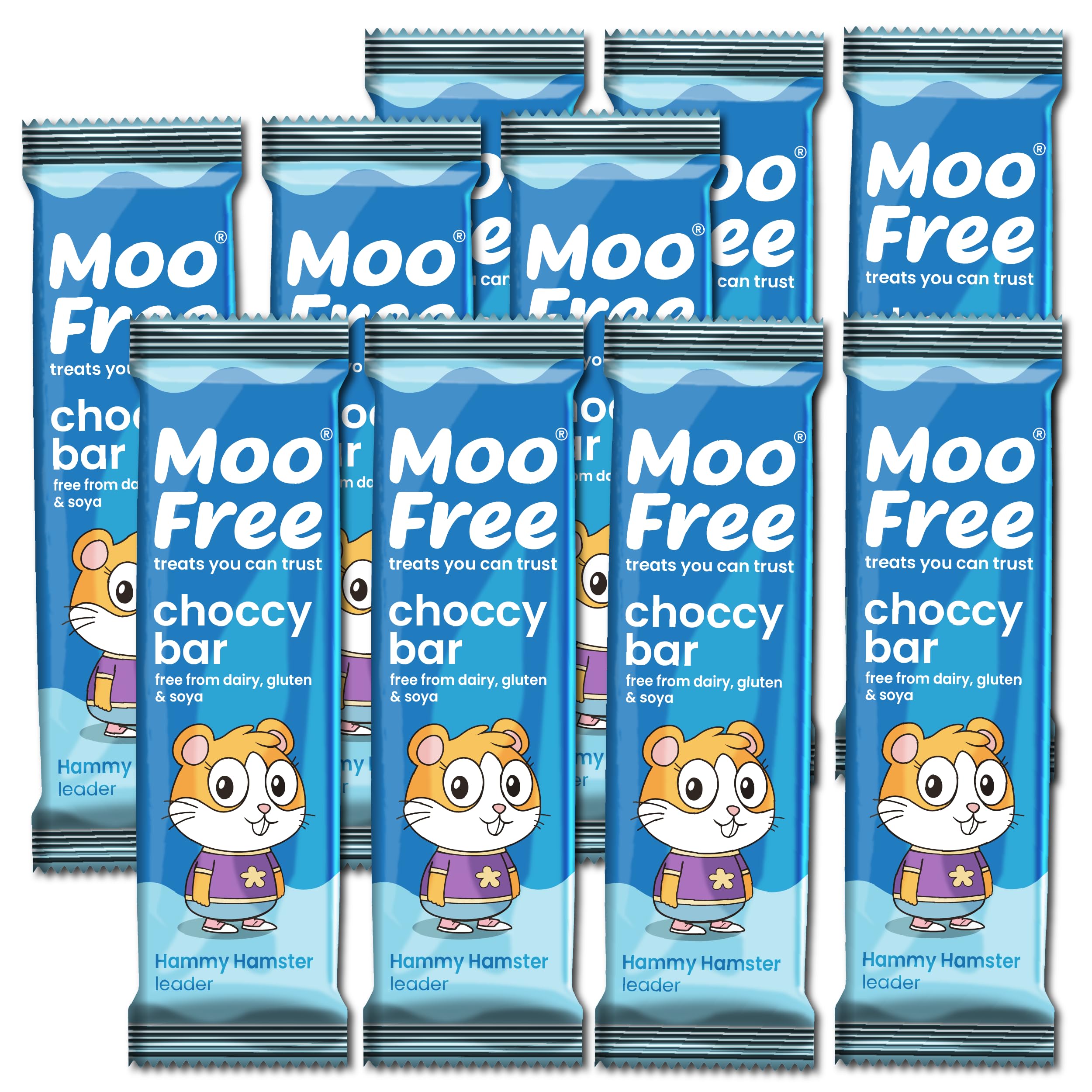 10 x Moo Free Dairy Free & Vegan Milk Chocolate Bars (20g)