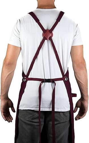 Miniatura 3 de Hudson Durable Goods - Delantal de chef de grado profesional para cocina, barbacoa y parrilla