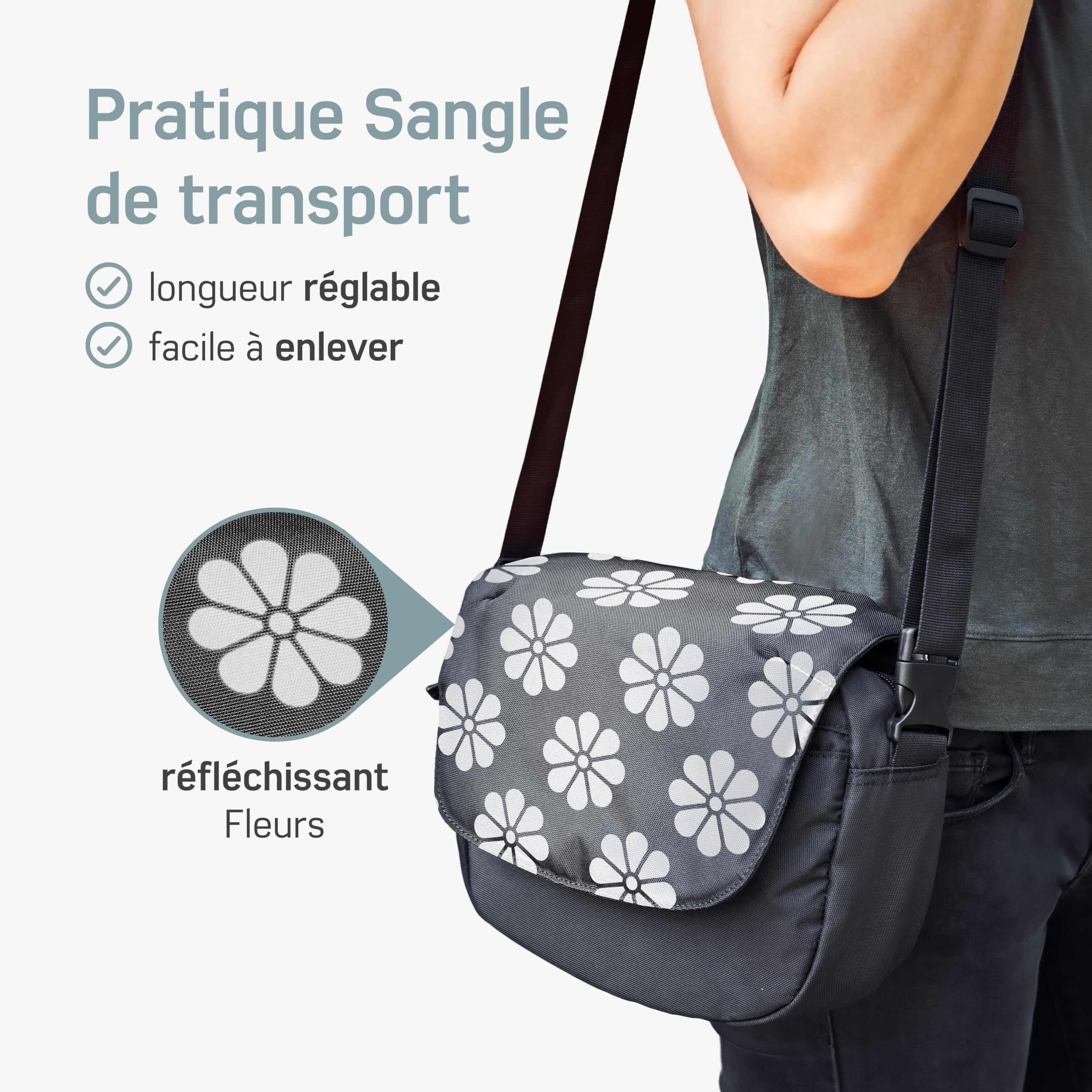 Borgen KLICKfix Sacoche de guidon de vélo - Imperméable et spacieuse - 5 l - Sacoche de guidon de vélo