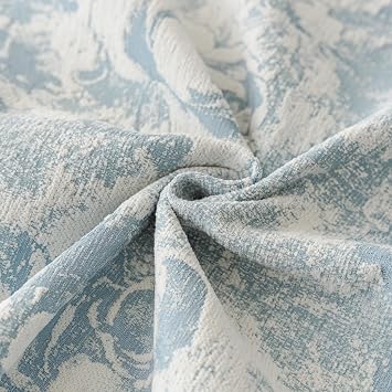Boho Couch Cover for Sofa,Washable Sofa Cover for 2 Cushion Couch,Non-Slip Soft Sofa Slipcover Protector,Vintage Couch Blanket Cover,Double White Skirt Hemming Sofa Towel,A Blue_71 x91