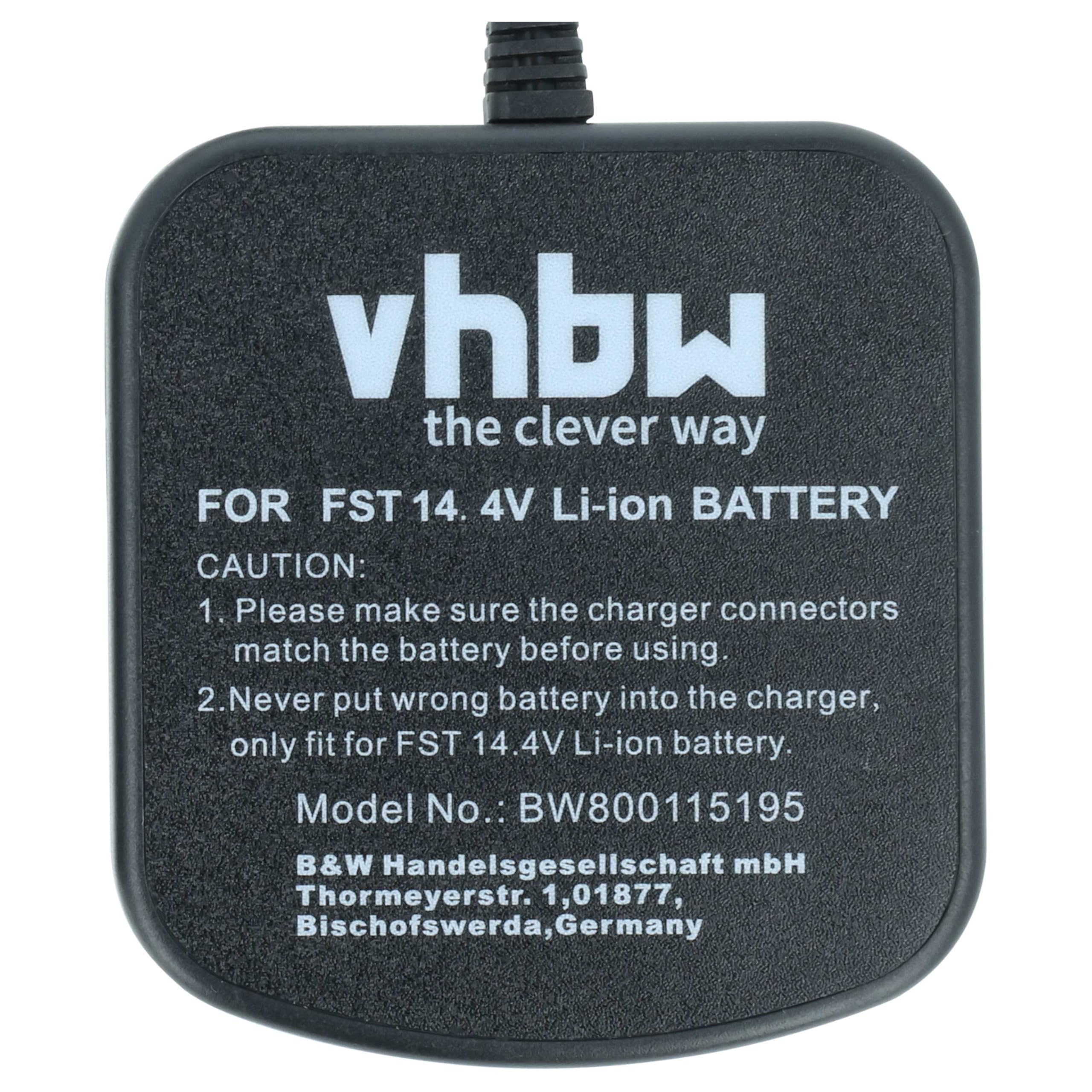 vhbw Chargeur Compatible avec Festo/Festool BPS 15 Batteries Li-ION d'outils (14,4V)