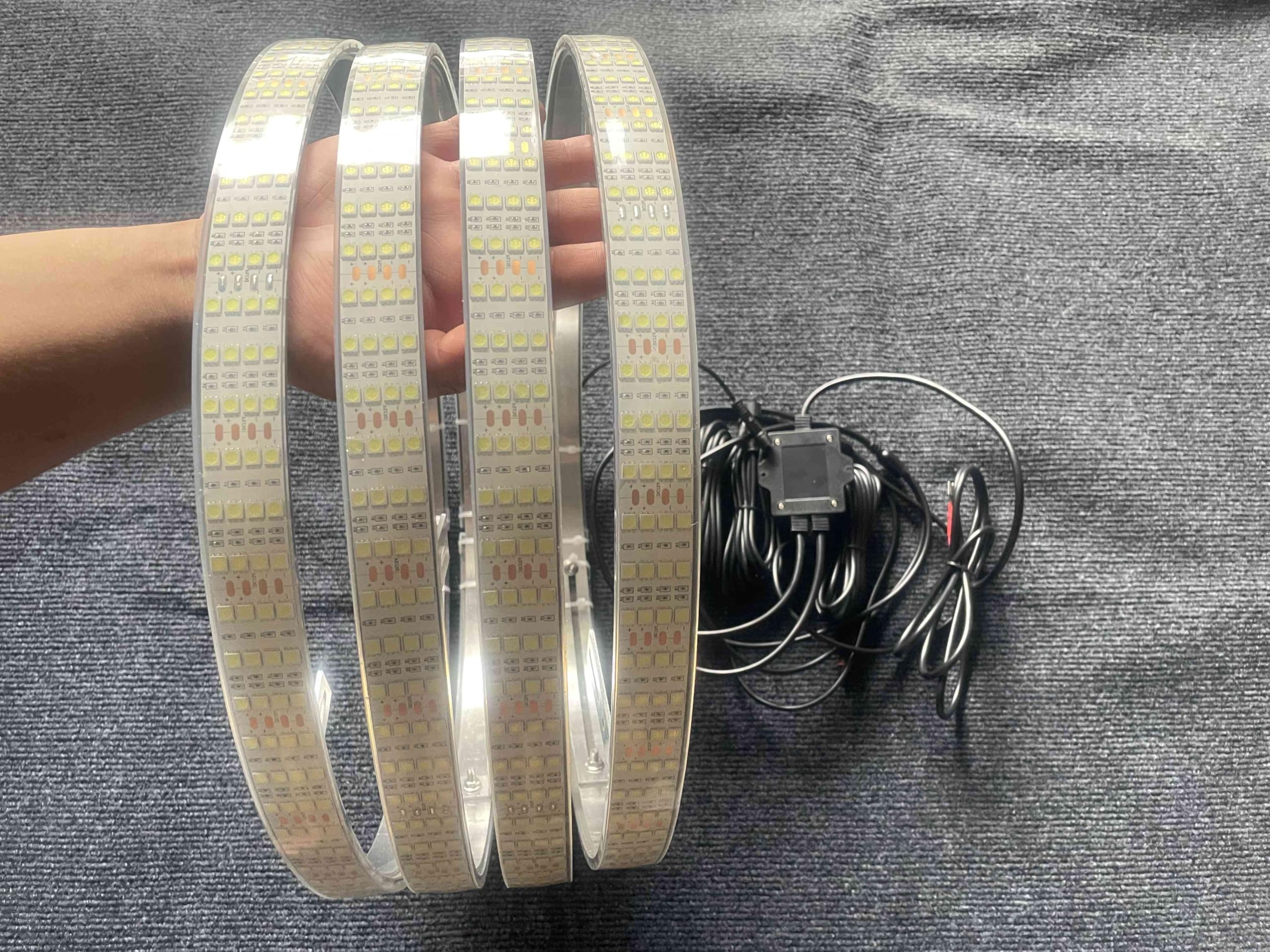 4 PCS Four Rolls Super Bright Solid Color 17.5