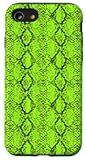 iPhone SE (2020) / 7 / 8 Trendy Vibrant Green Snakeskin Print Pattern Case