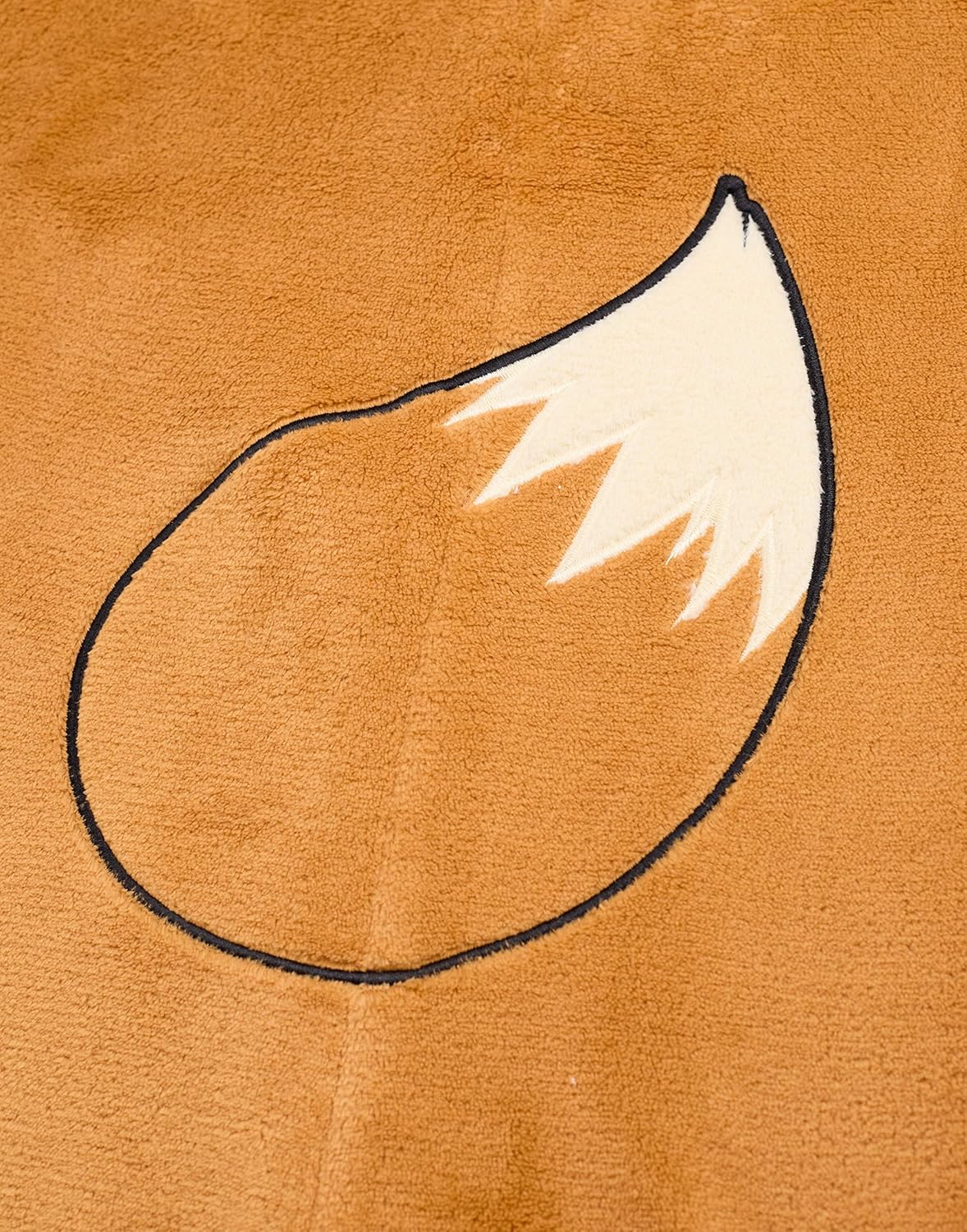 Pokemon Eevee Girls Onesie | Kids Eevee Character Graphic Print Hooded Sleepsuit with 3D Ears in Brown - Image 7